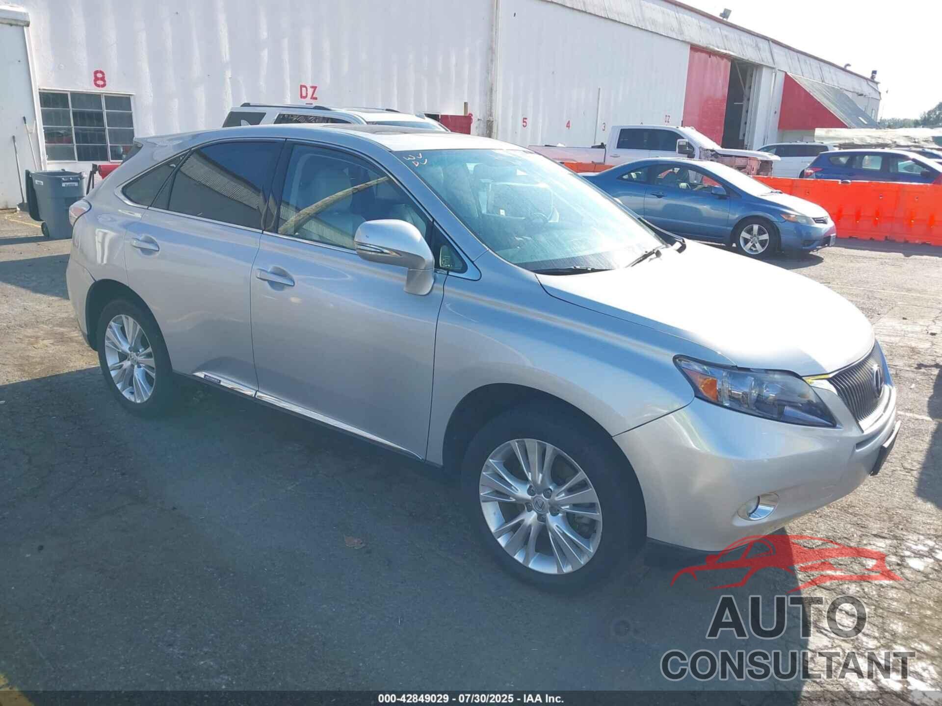 LEXUS RX 450H 2012 - JTJZB1BAXC2407195