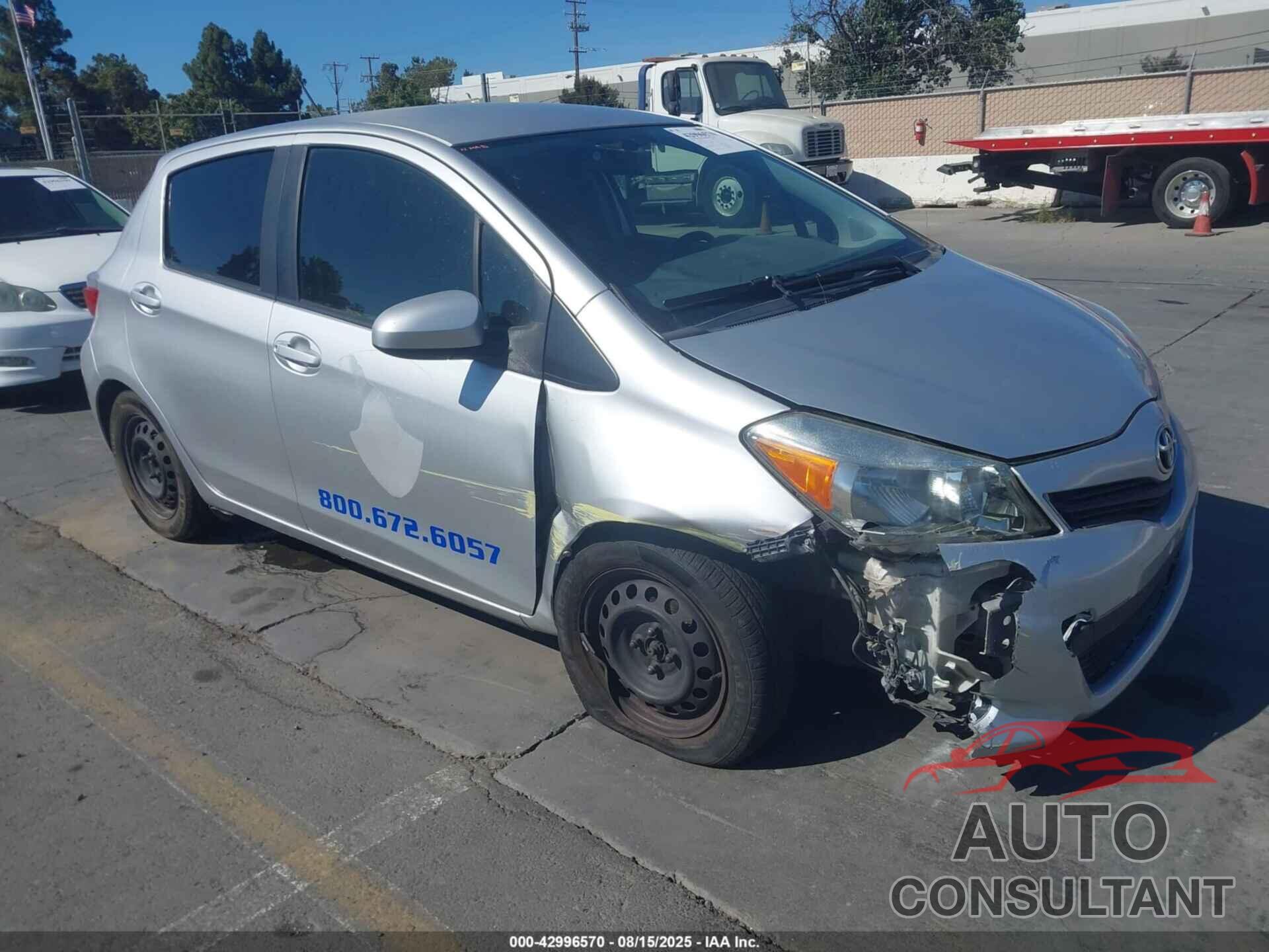 TOYOTA YARIS 2012 - JTDKTUD38CD519984