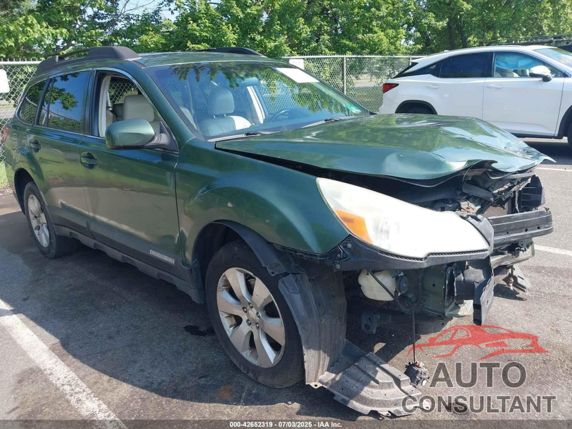 SUBARU OUTBACK 2010 - 4S4BRDKC3A2316698