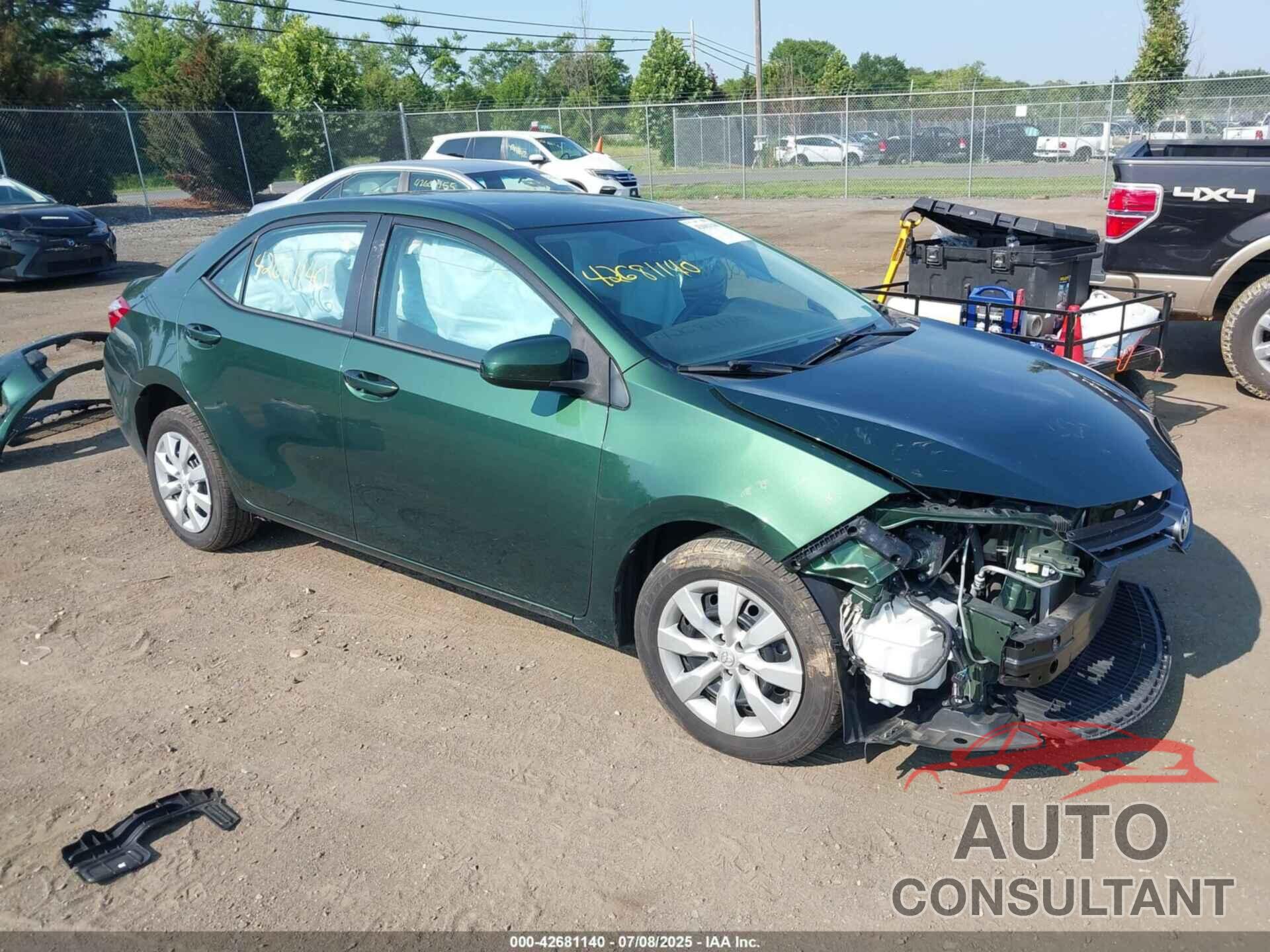 TOYOTA COROLLA 2016 - 2T1BURHE6GC621101