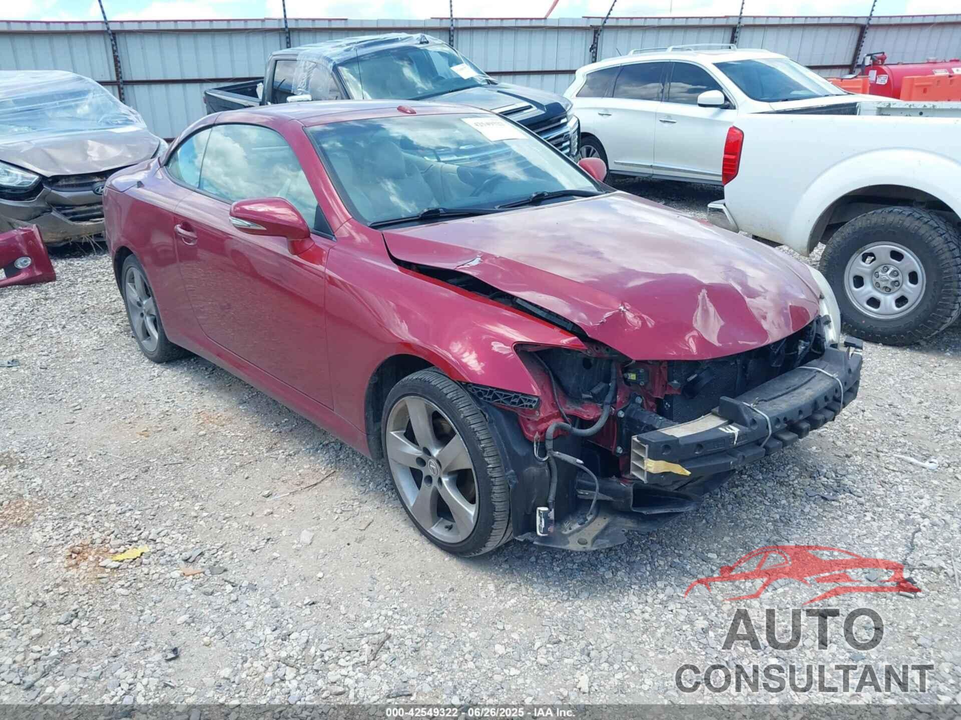 LEXUS IS 250C 2010 - JTHFF2C27A2504843