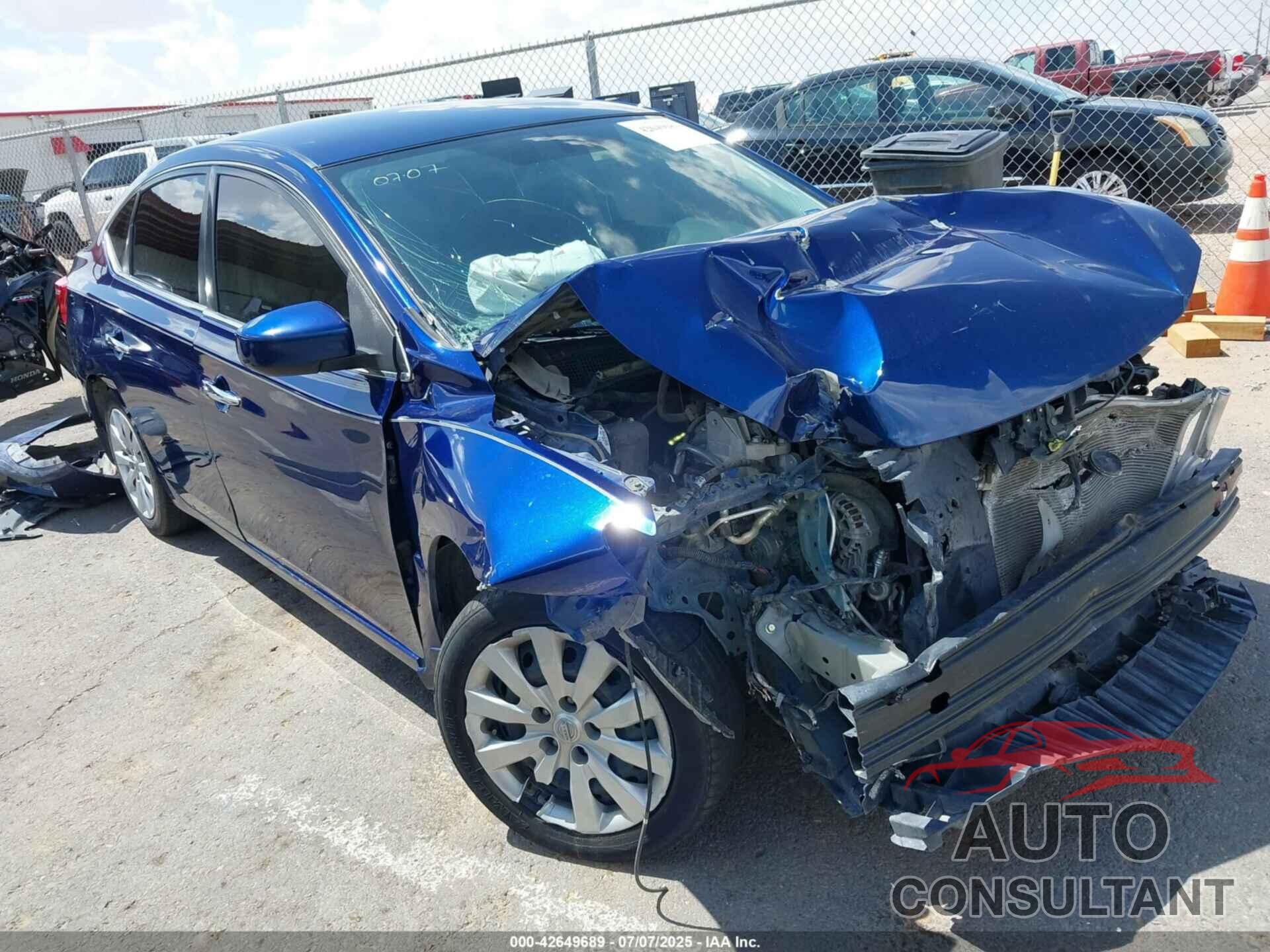 NISSAN SENTRA 2019 - 3N1AB7AP2KY448979