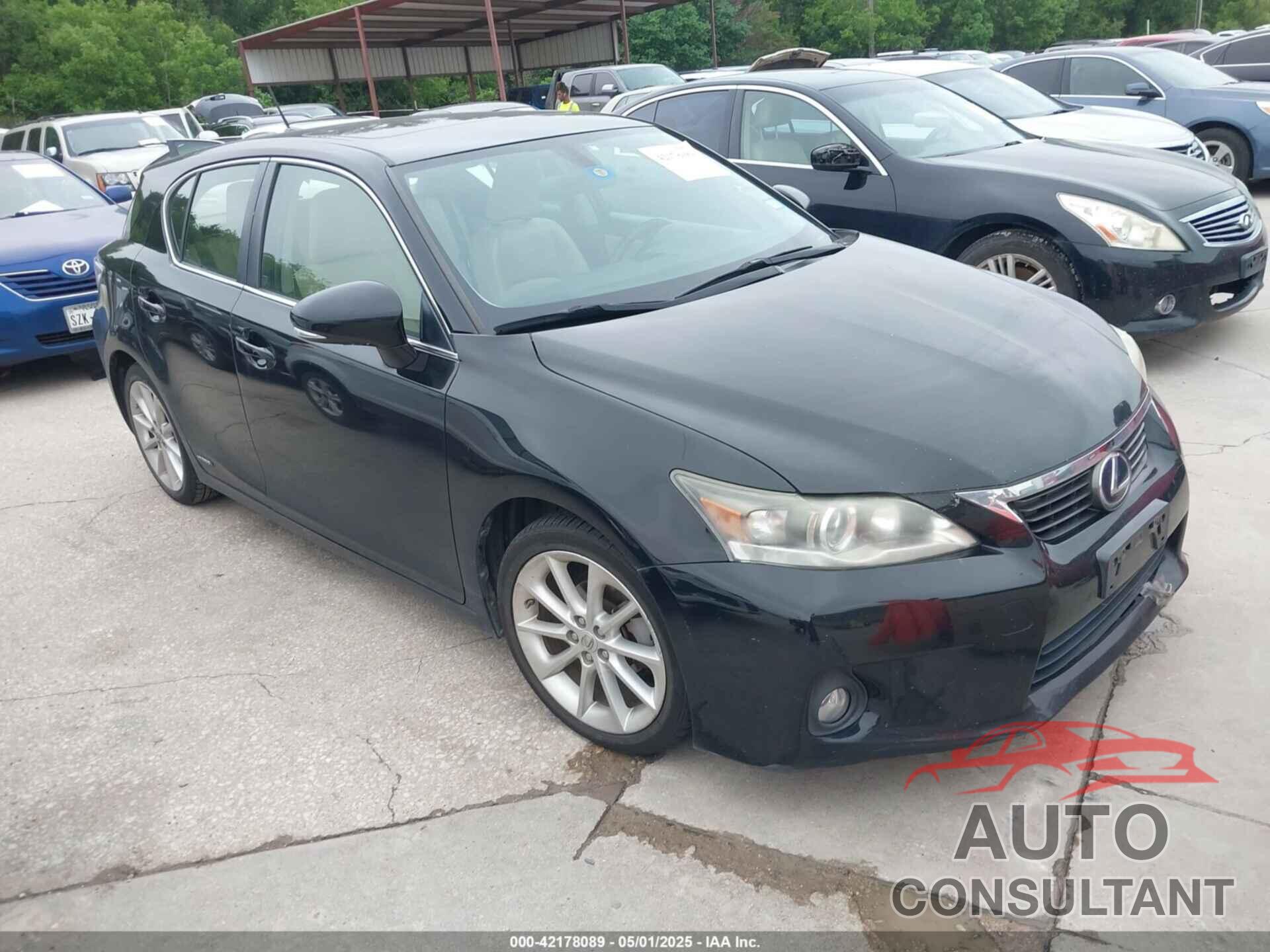 LEXUS CT 200H 2012 - JTHKD5BHXC2108209