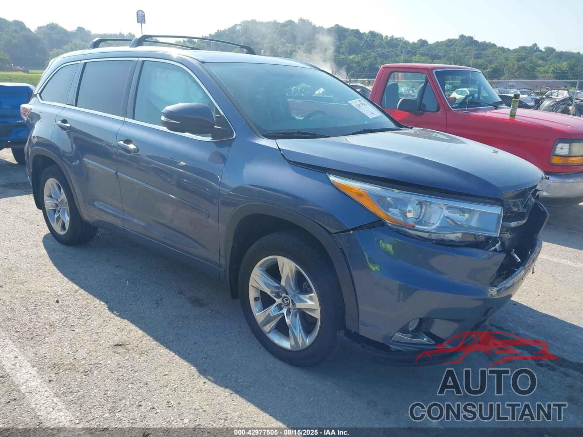 TOYOTA HIGHLANDER 2016 - 5TDDKRFH7GS320906