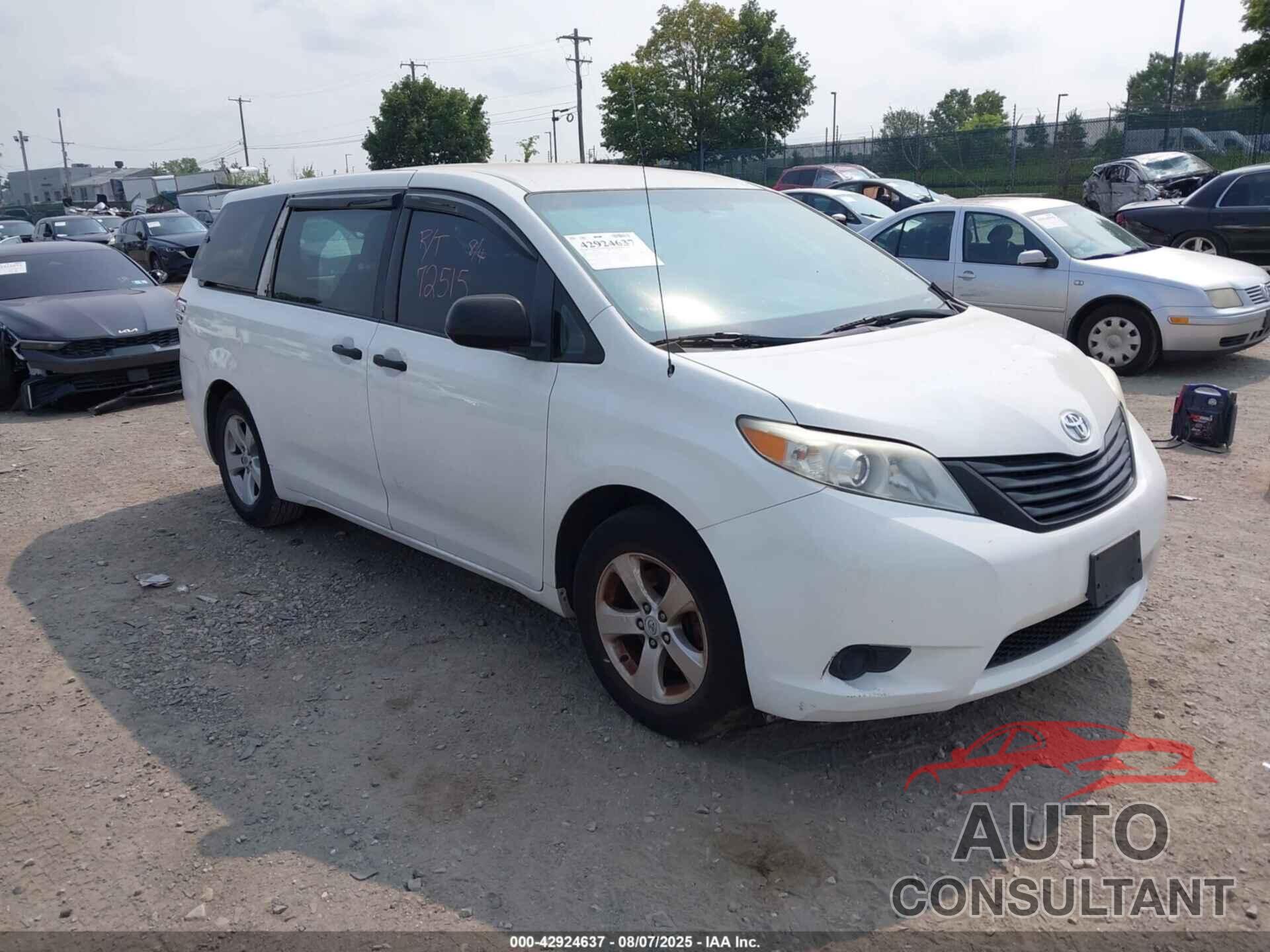 TOYOTA SIENNA 2012 - 5TDKA3DC9CS011060