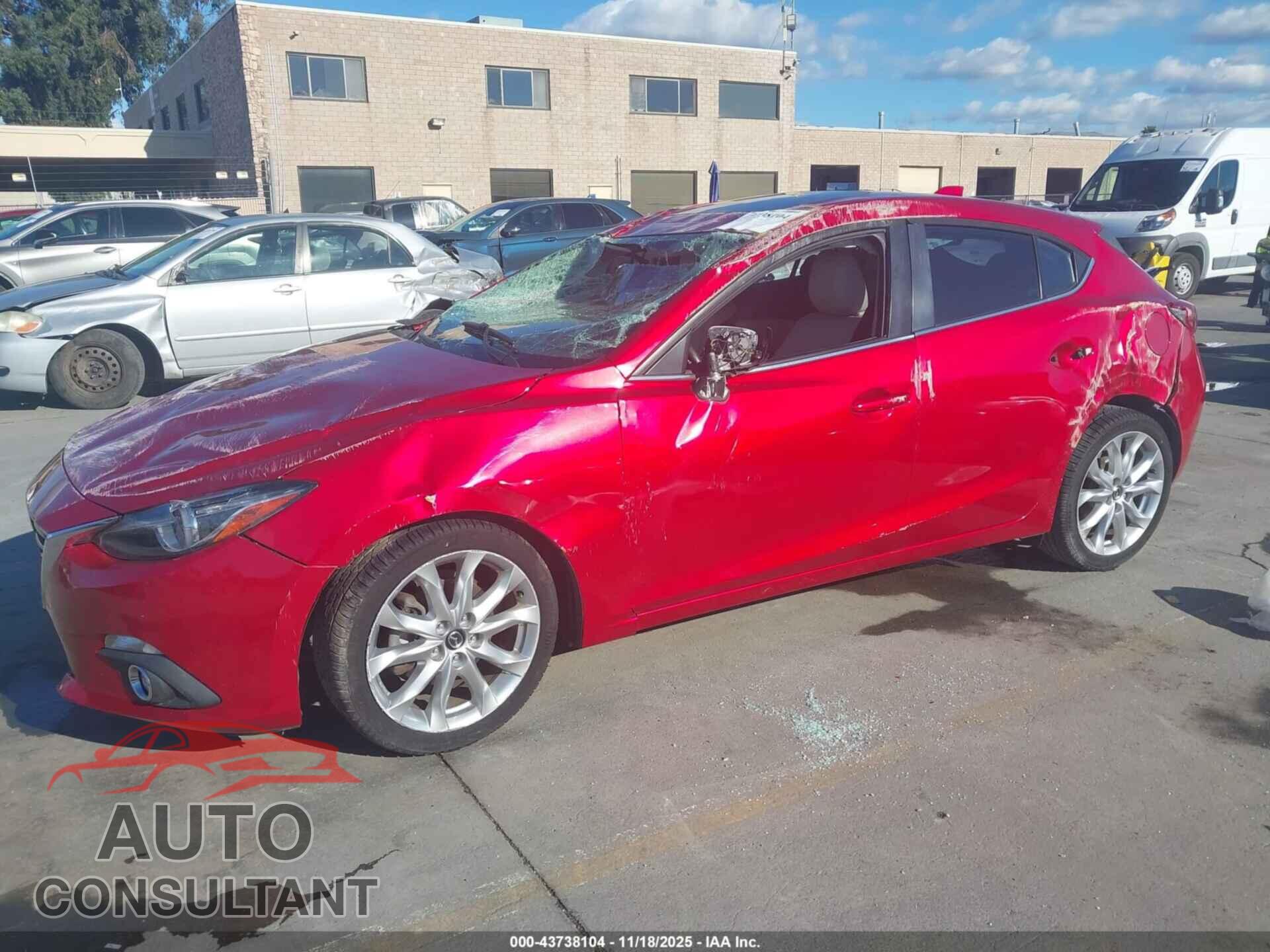 MAZDA MAZDA3 2015 - JM1BM1M36F1237134