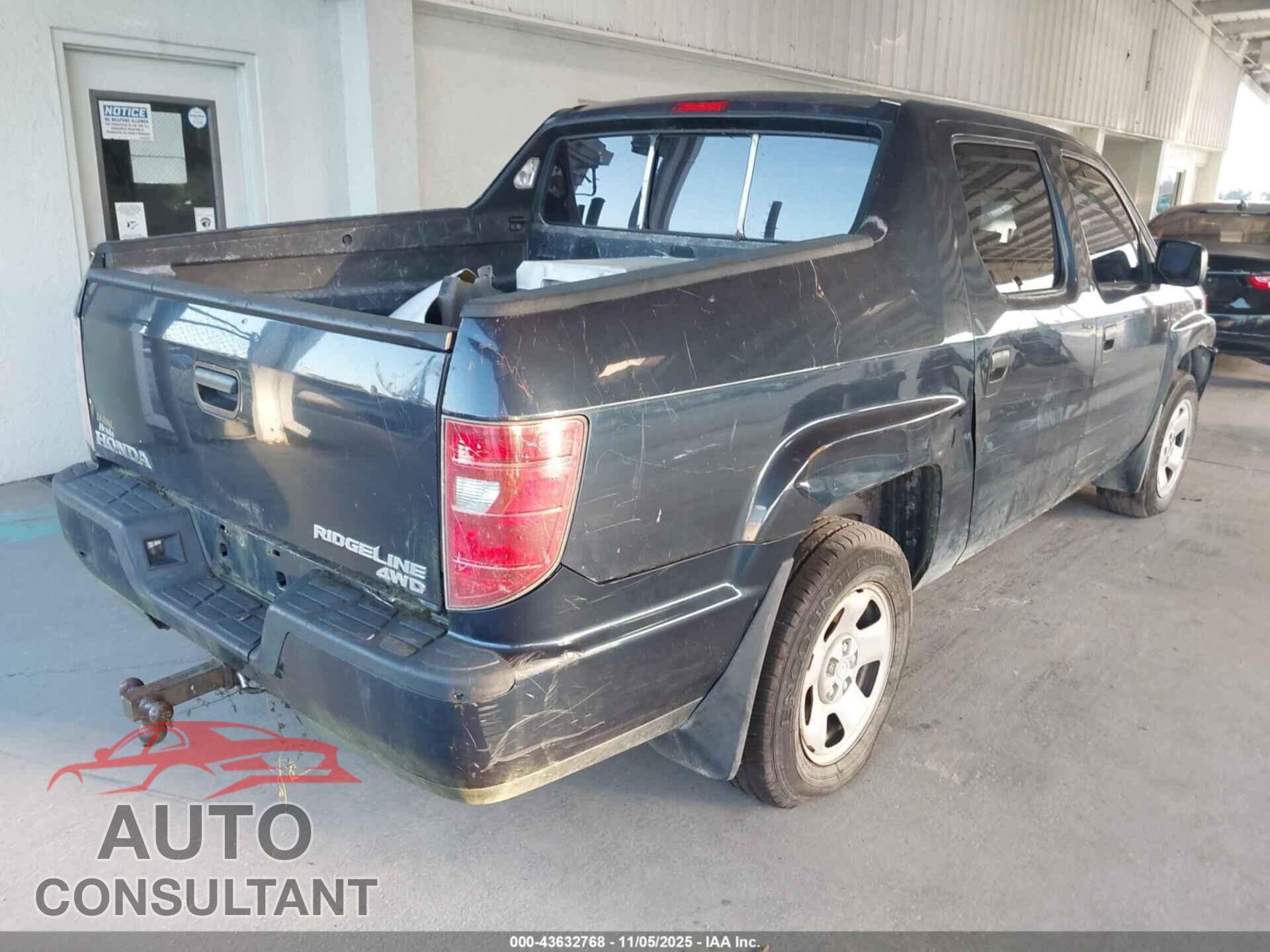 HONDA RIDGELINE 2011 - 5FPYK1F2XBB008677
