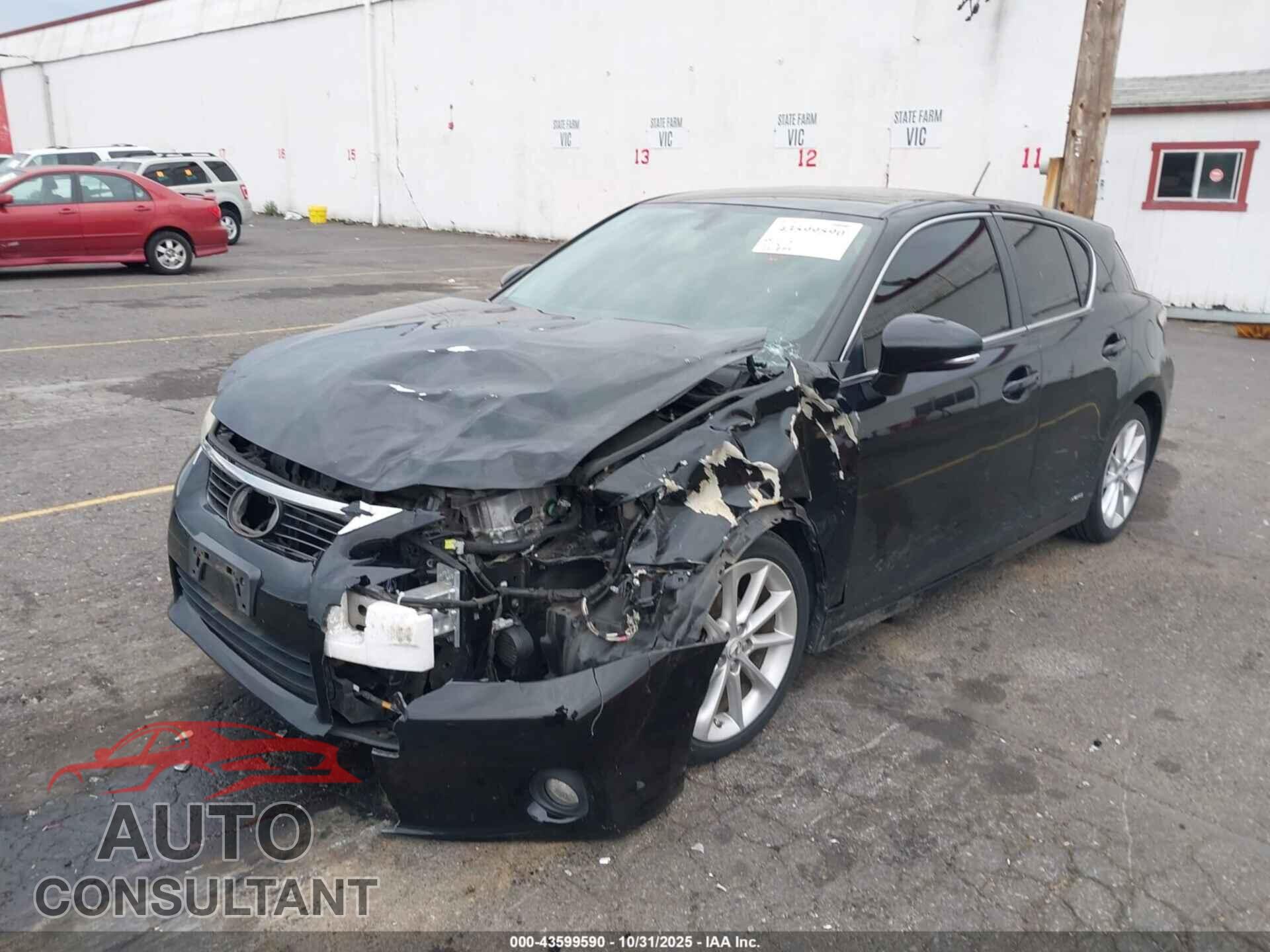 LEXUS CT 200H 2012 - JTHKD5BH0C2091663