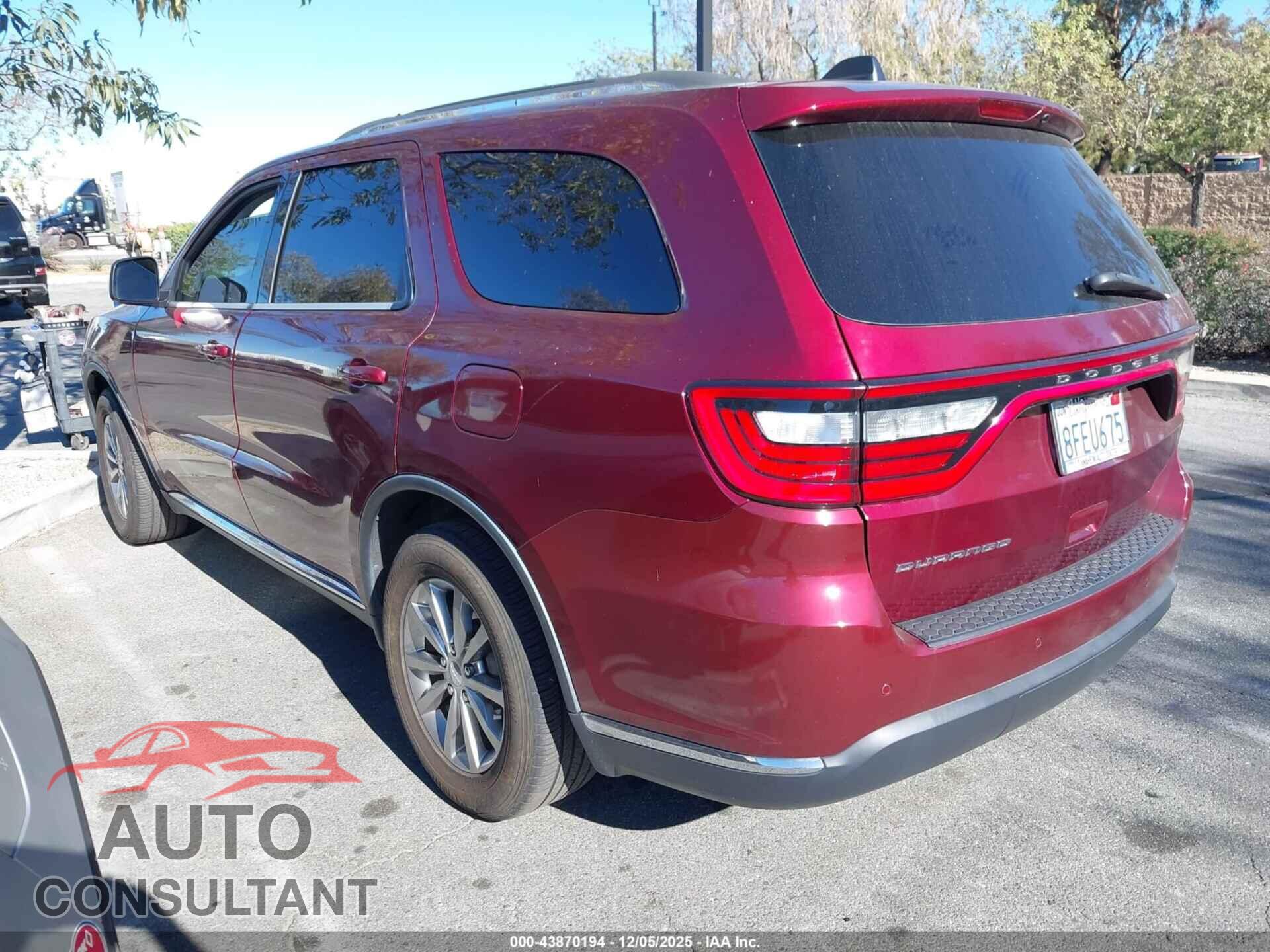 DODGE DURANGO 2018 - 1C4RDHAG6JC413014