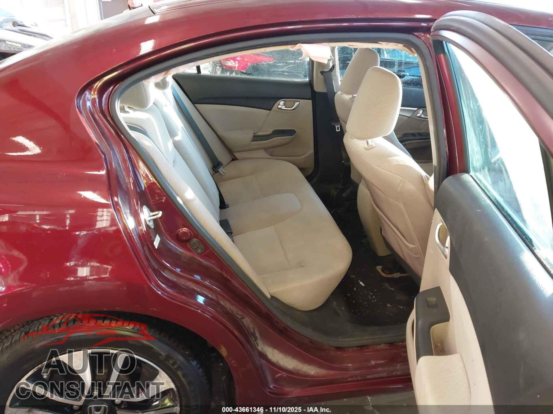 HONDA CIVIC 2013 - 19XFB2F82DE035357