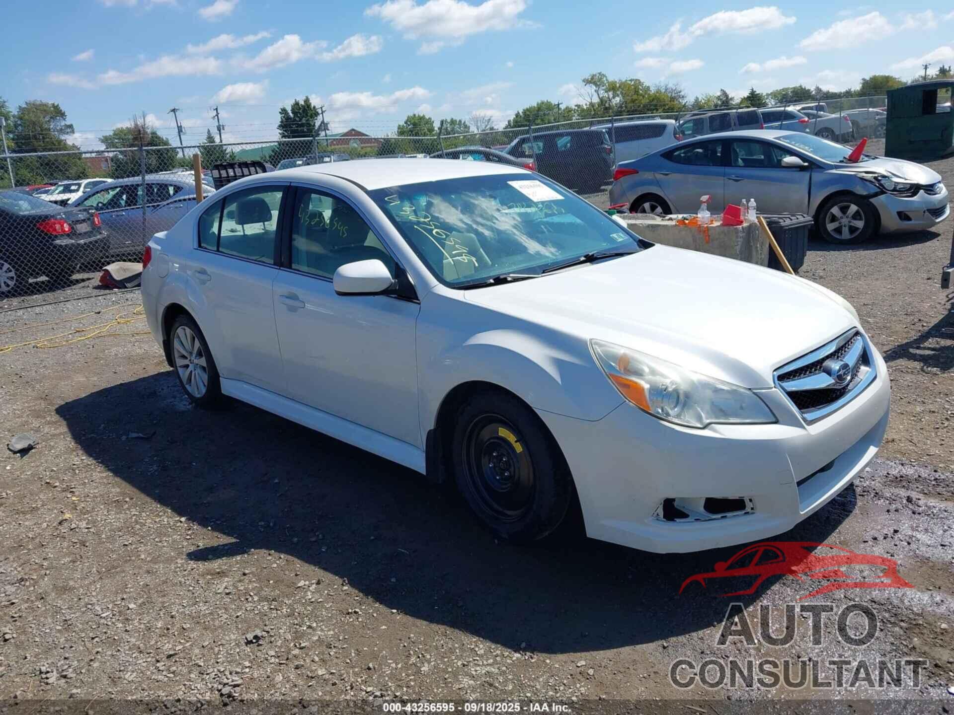 SUBARU LEGACY 2012 - 4S3BMBJ68C3011178