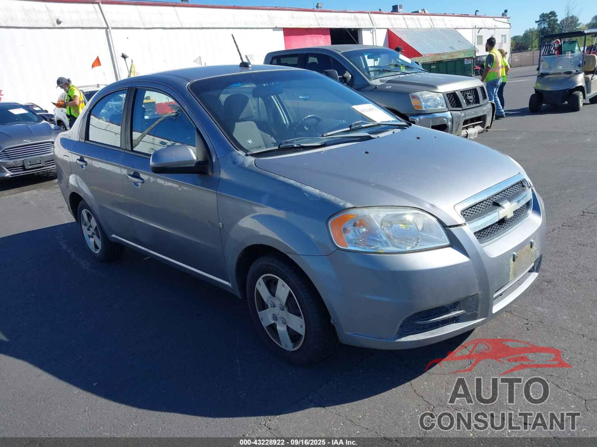 CHEVROLET AVEO 2009 - KL1TD56E39B339846