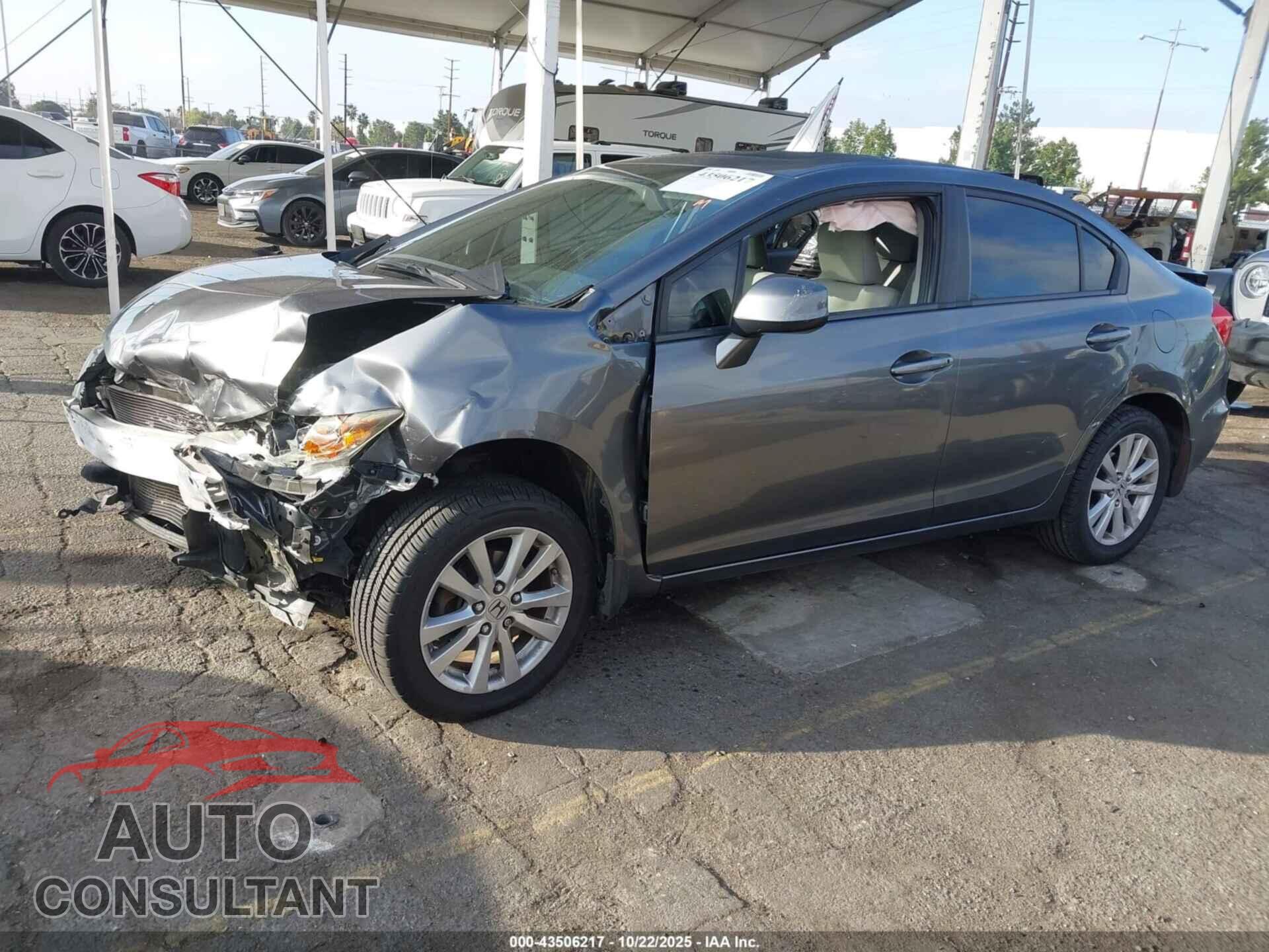 HONDA CIVIC 2012 - 19XFB2F84CE348733