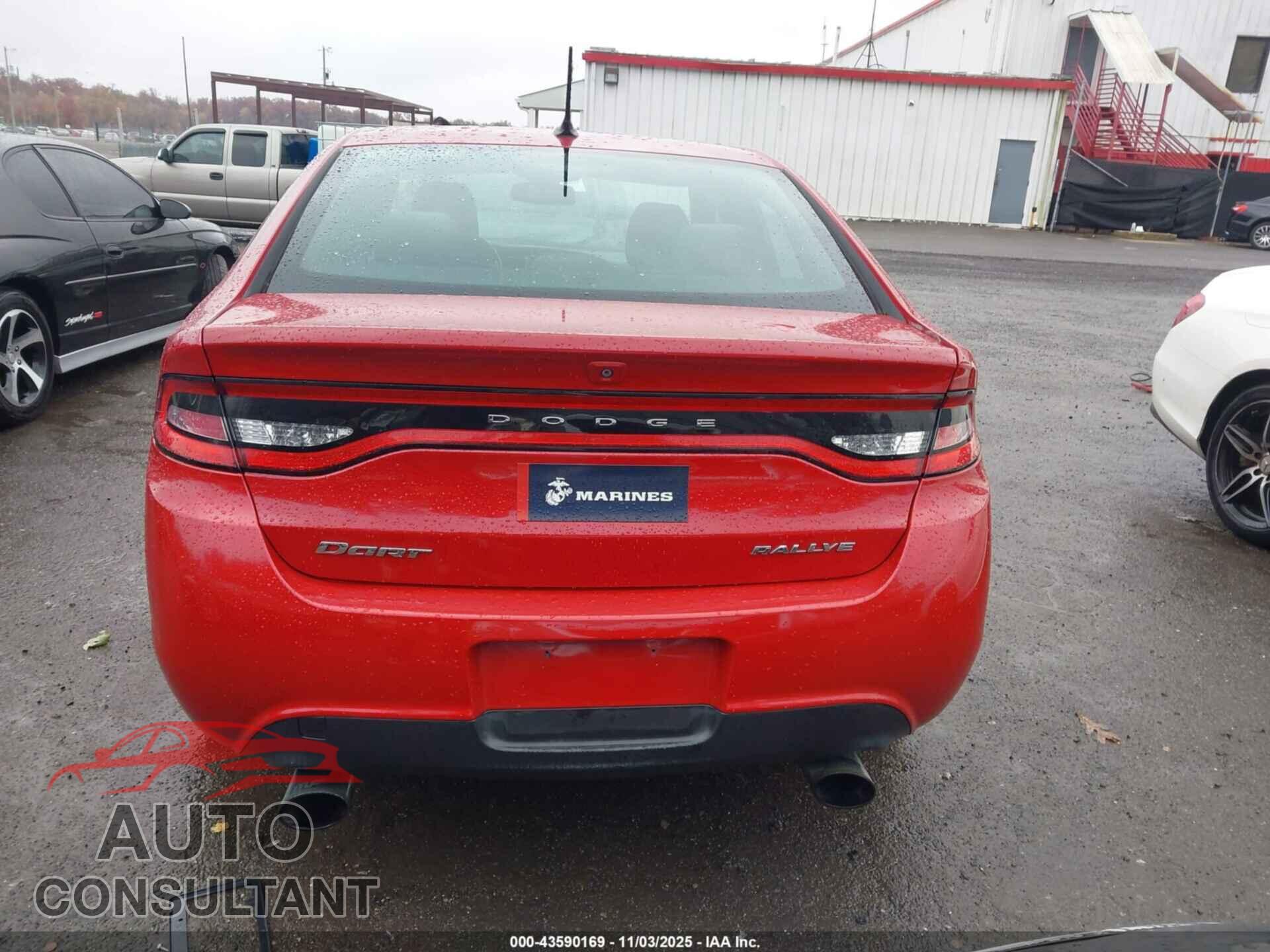 DODGE DART 2015 - 1C3CDFBB7FD421237
