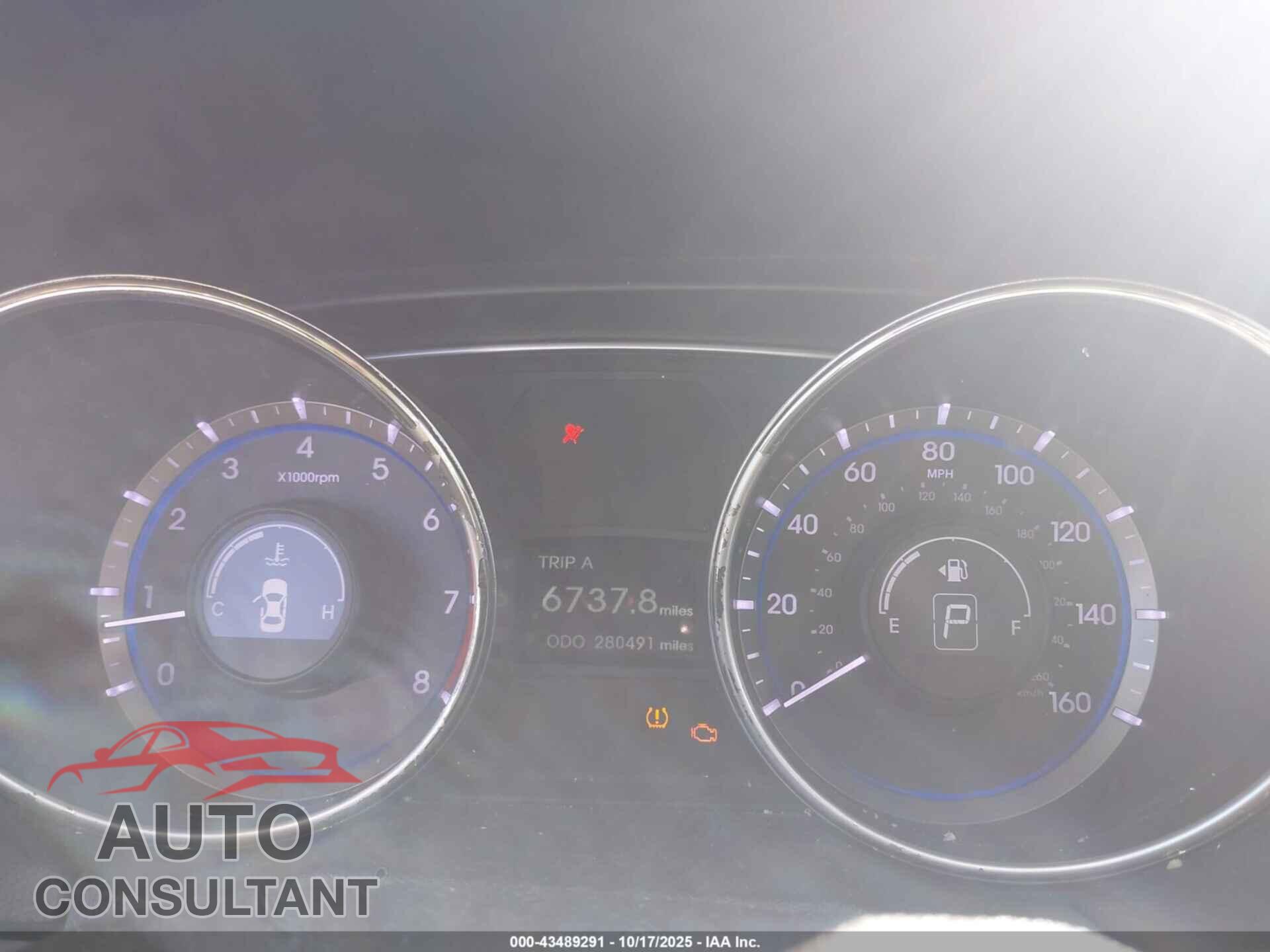 HYUNDAI SONATA 2012 - 5NPEB4AC8CH341024