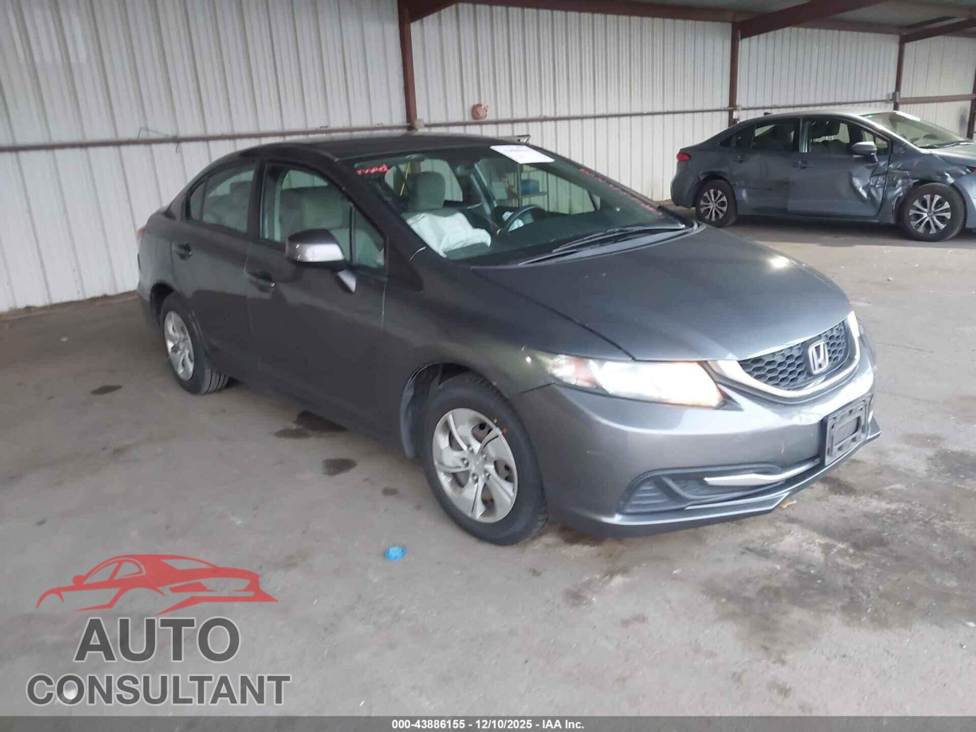 HONDA CIVIC 2013 - 19XFB2F50DE231478
