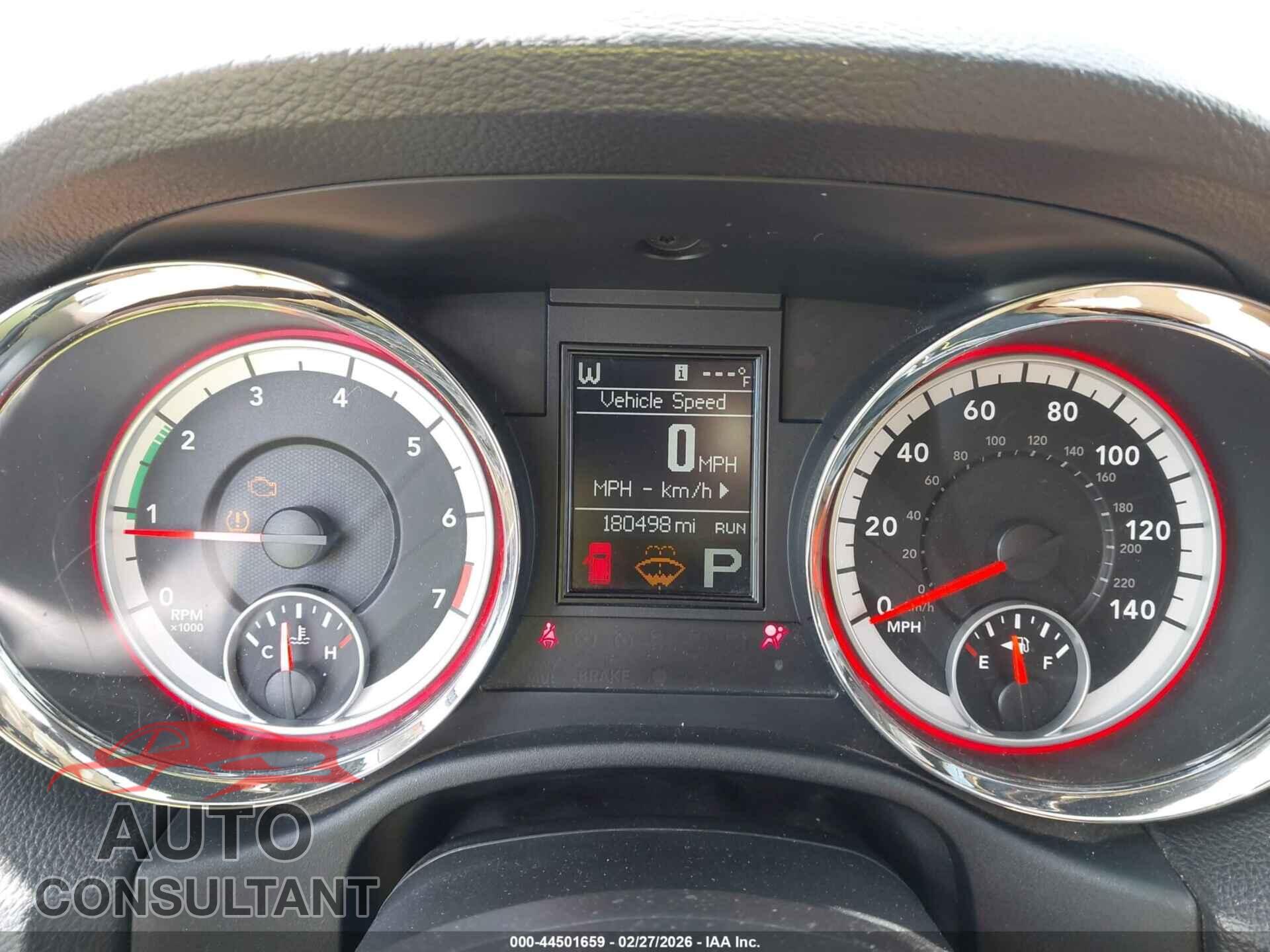 DODGE DURANGO 2012 - 1C4RDJEG2CC309222