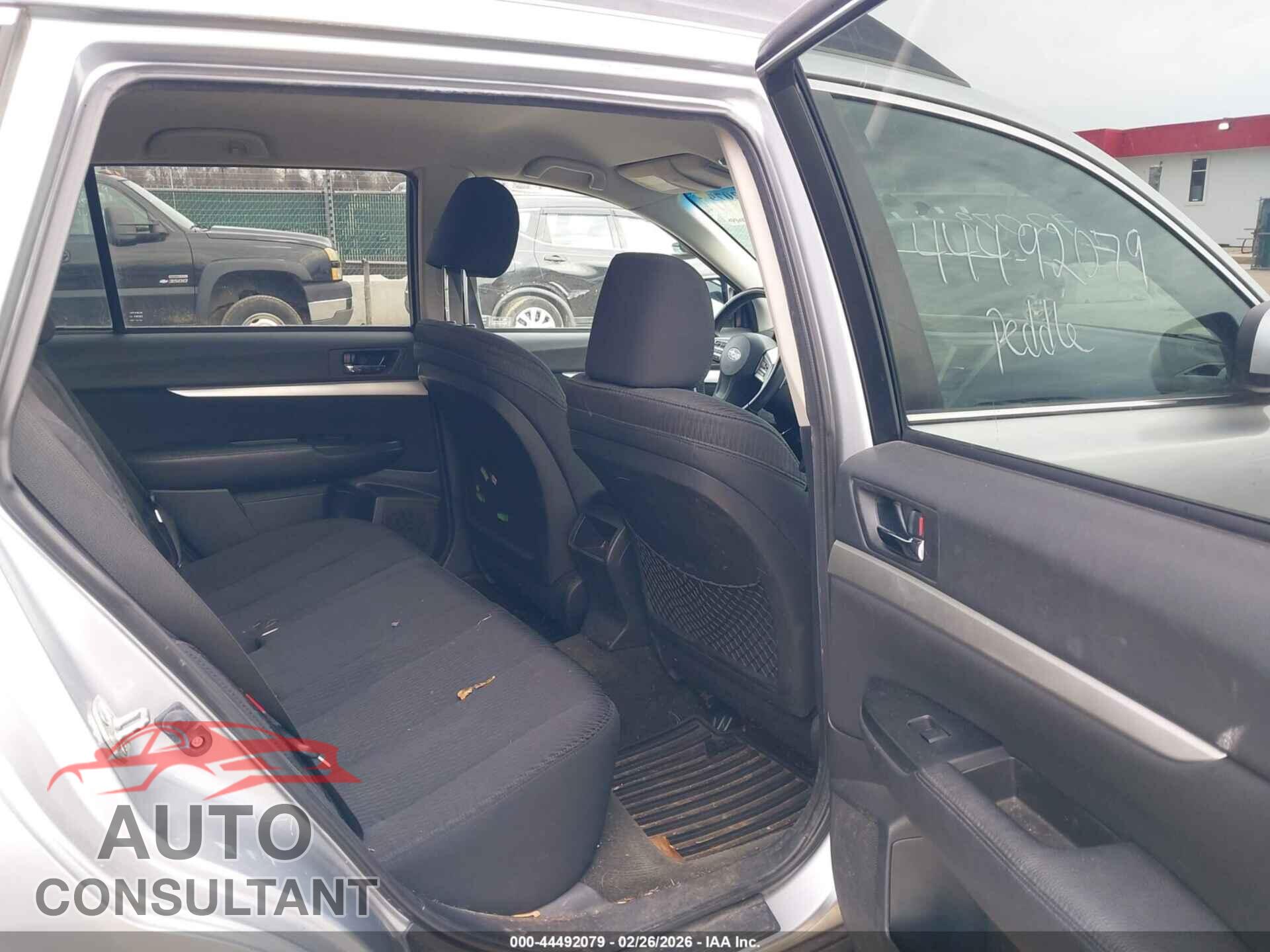 SUBARU OUTBACK 2012 - 4S4BRBCC2C3290675