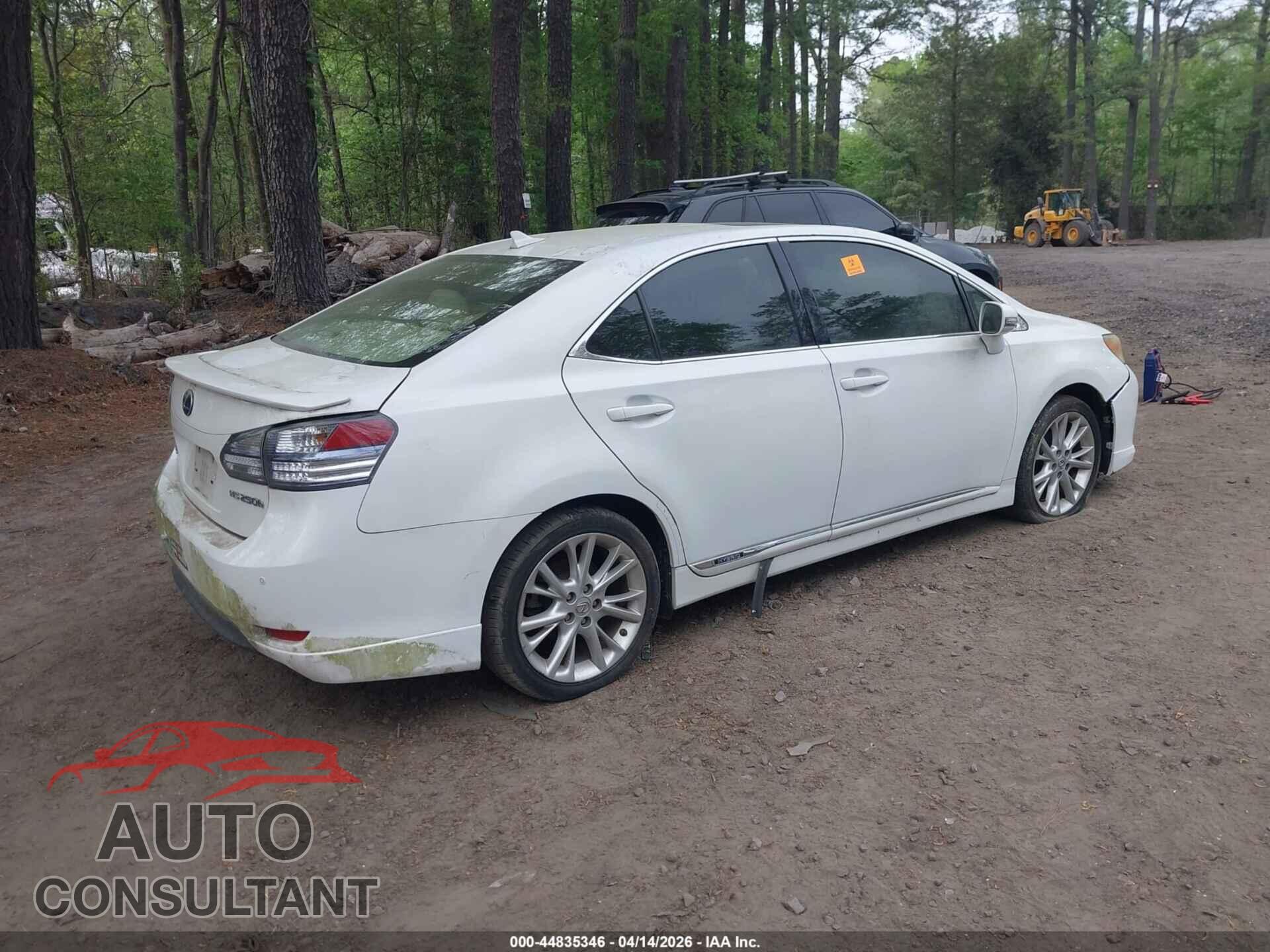 LEXUS HS 250H 2010 - JTHBB1BA8A2018572