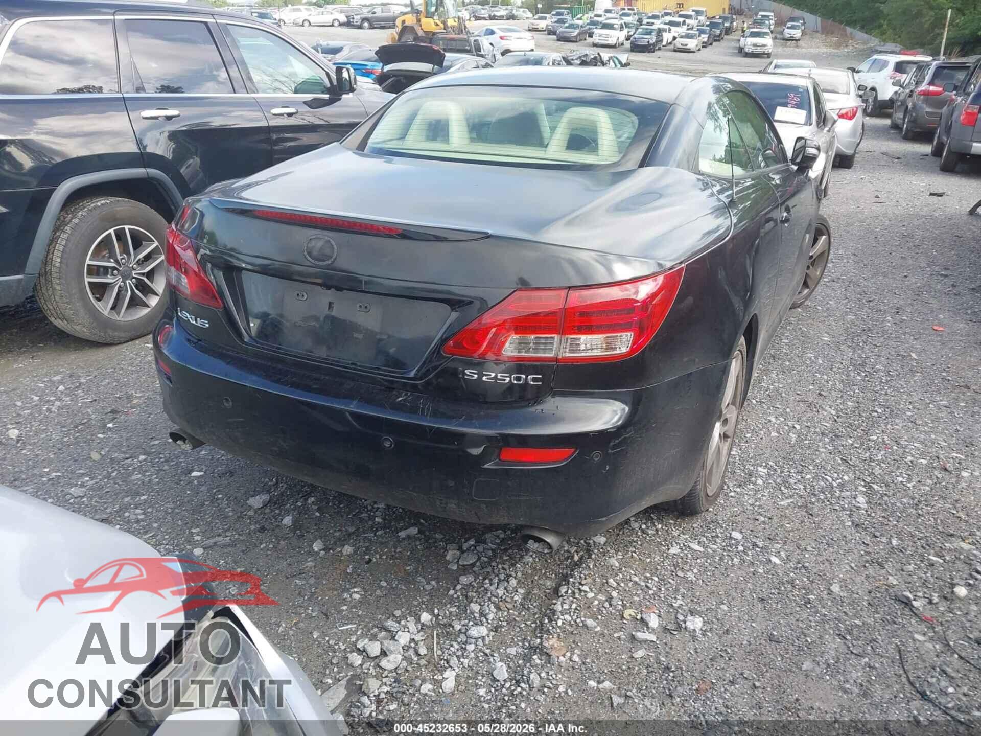 LEXUS IS 250C 2010 - JTHFF2C2XA2513181