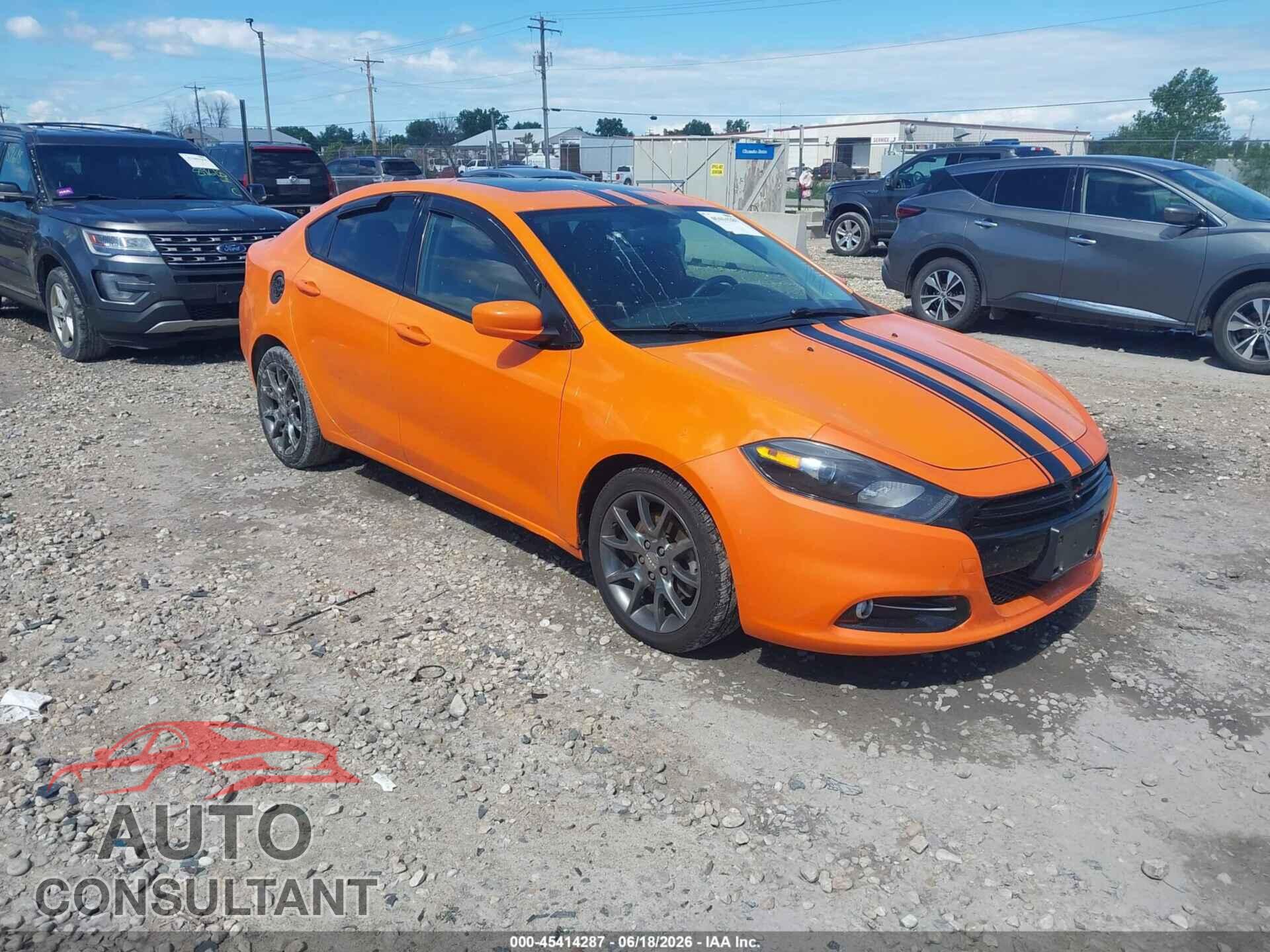 DODGE DART 2013 - 1C3CDFBA3DD320250