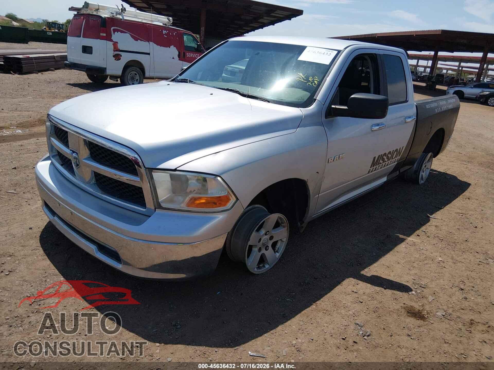 DODGE RAM 1500 2009 - 1D3HB18P49S796636