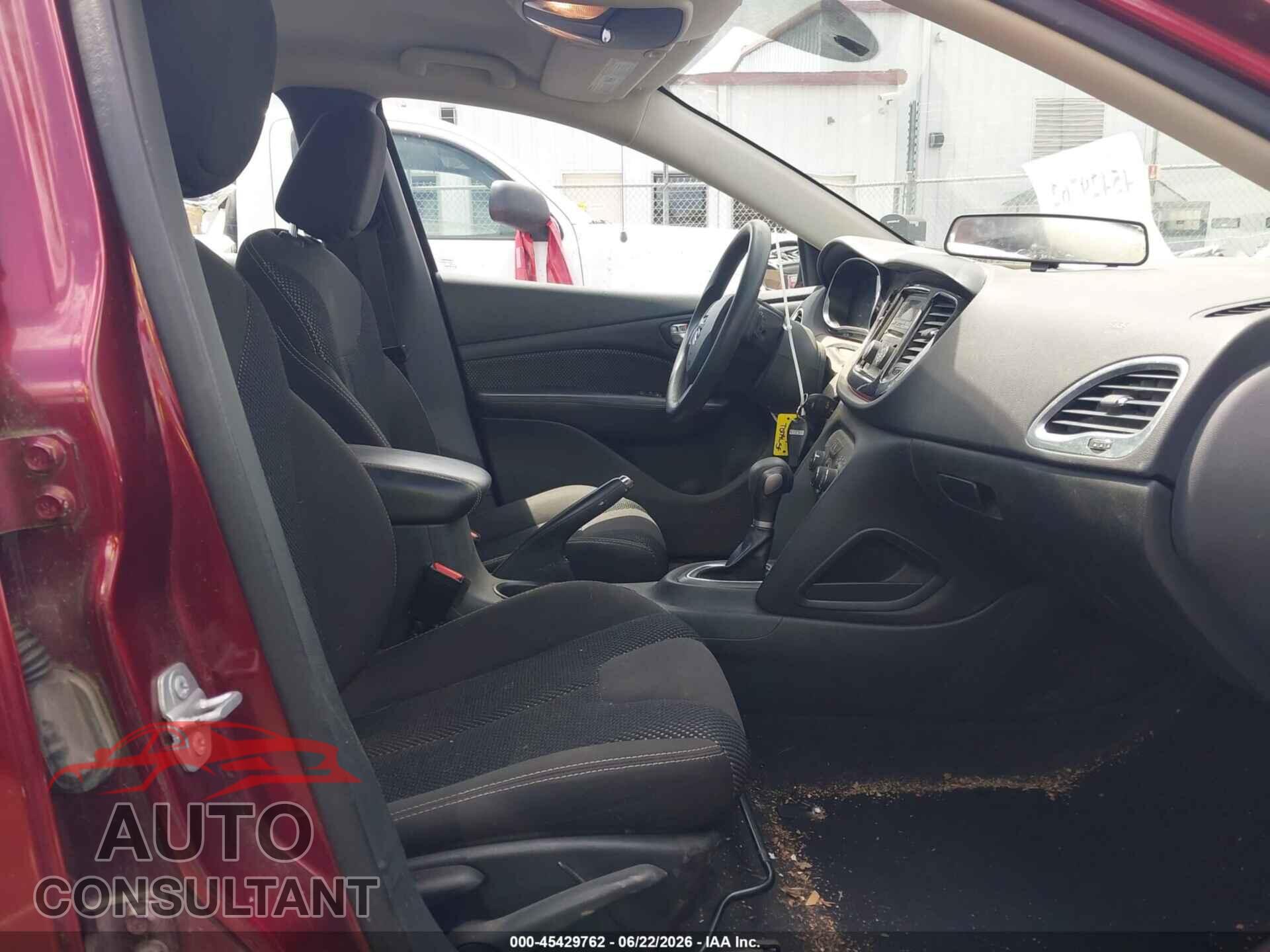 DODGE DART 2015 - 1C3CDFBB1FD336605