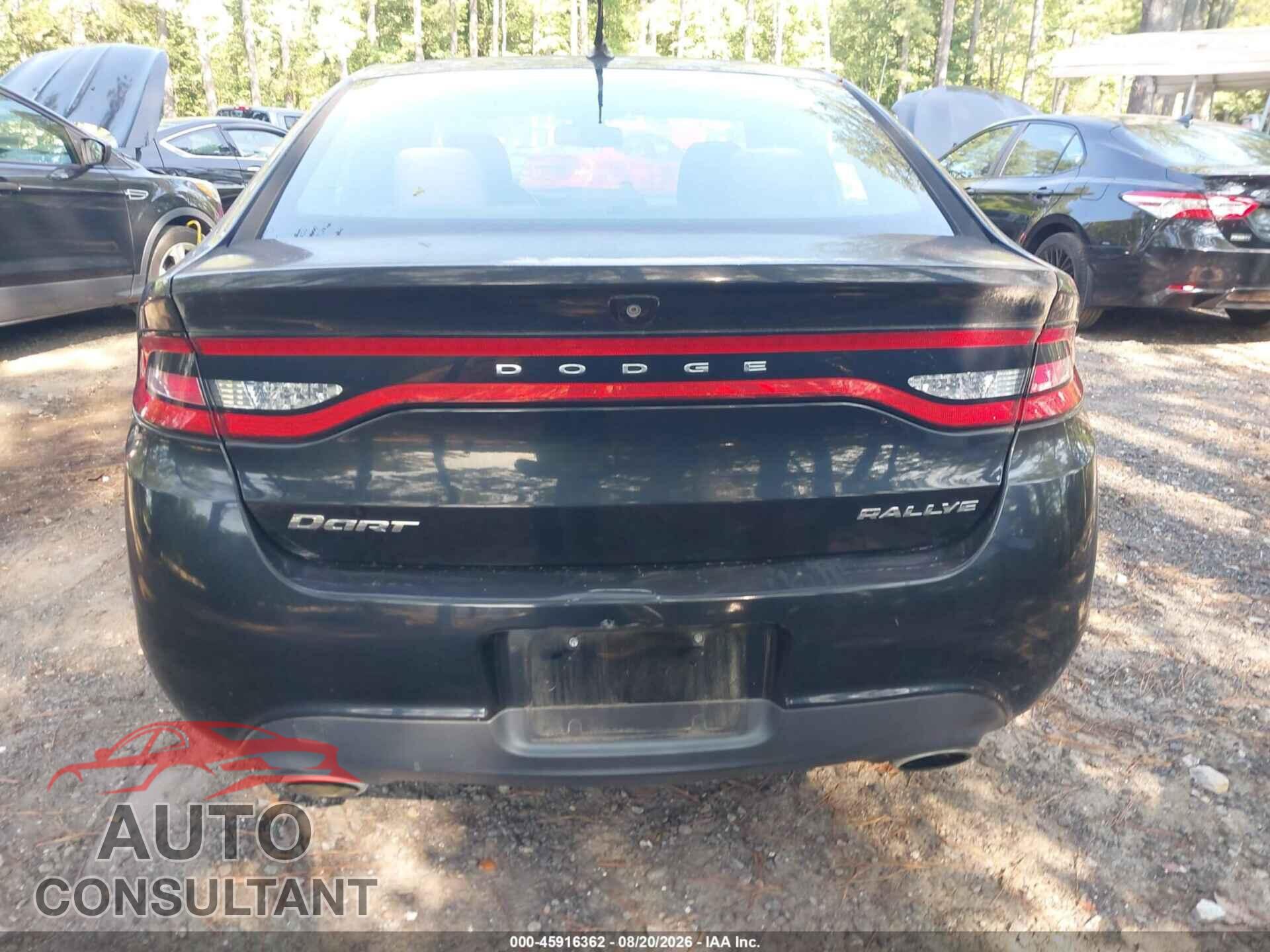 DODGE DART 2015 - 1C3CDFBB1FD111620