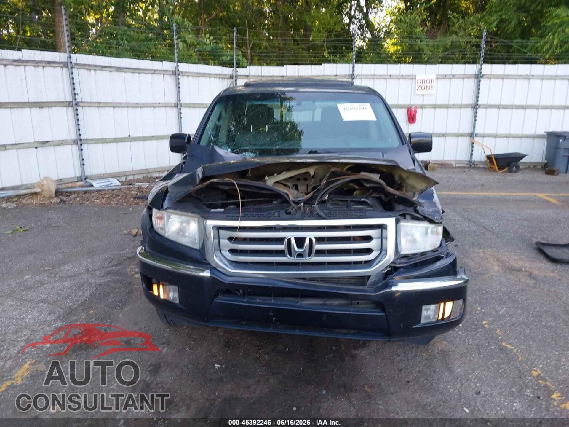 HONDA RIDGELINE 2012 - 5FPYK1F52CB458173