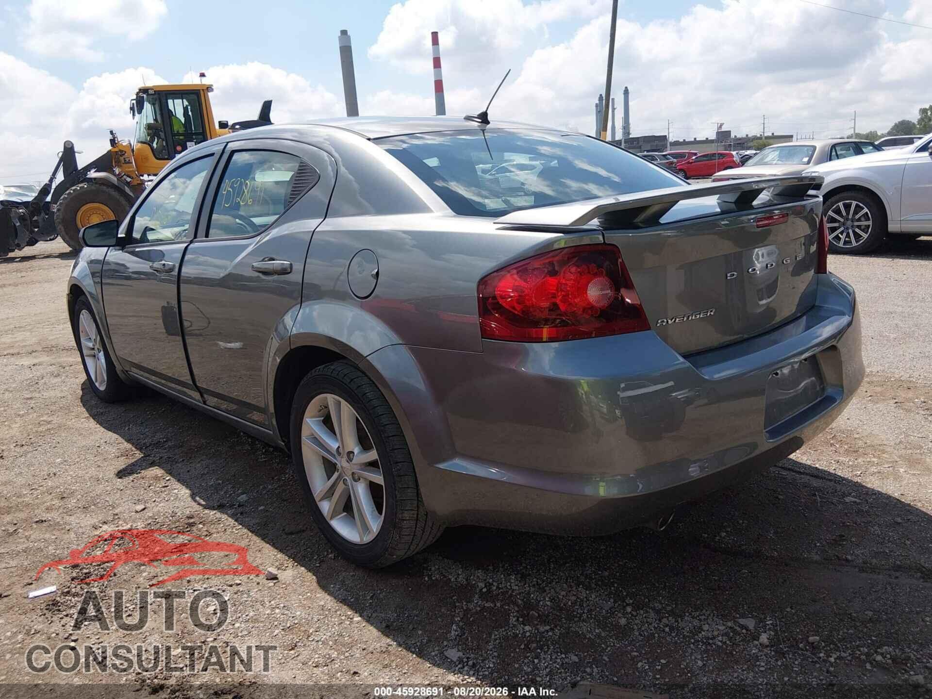 DODGE AVENGER 2013 - 1C3CDZAG6DN572222
