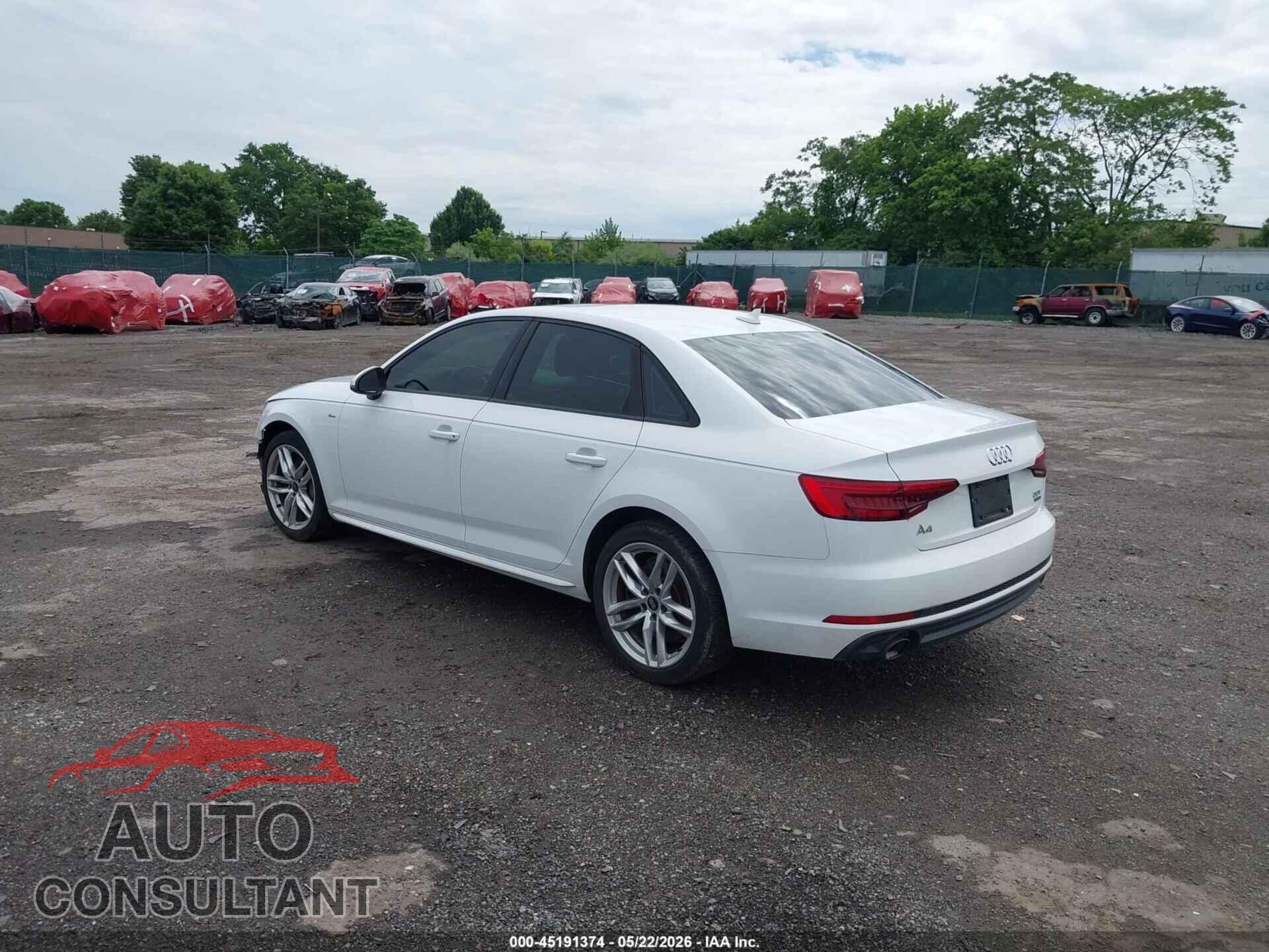 AUDI A4 2017 - WAUDNAF47HN045709
