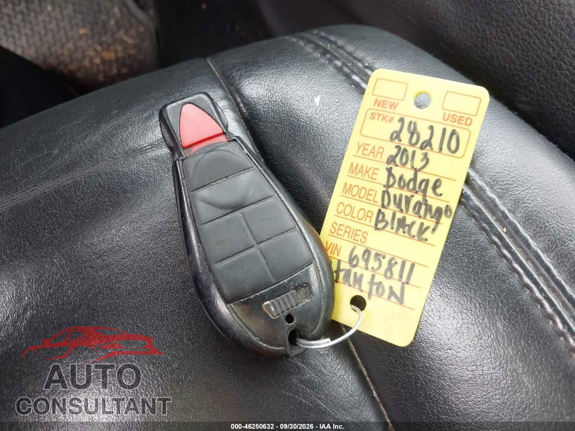 DODGE DURANGO 2013 - 1C4RDJDG6DC695811