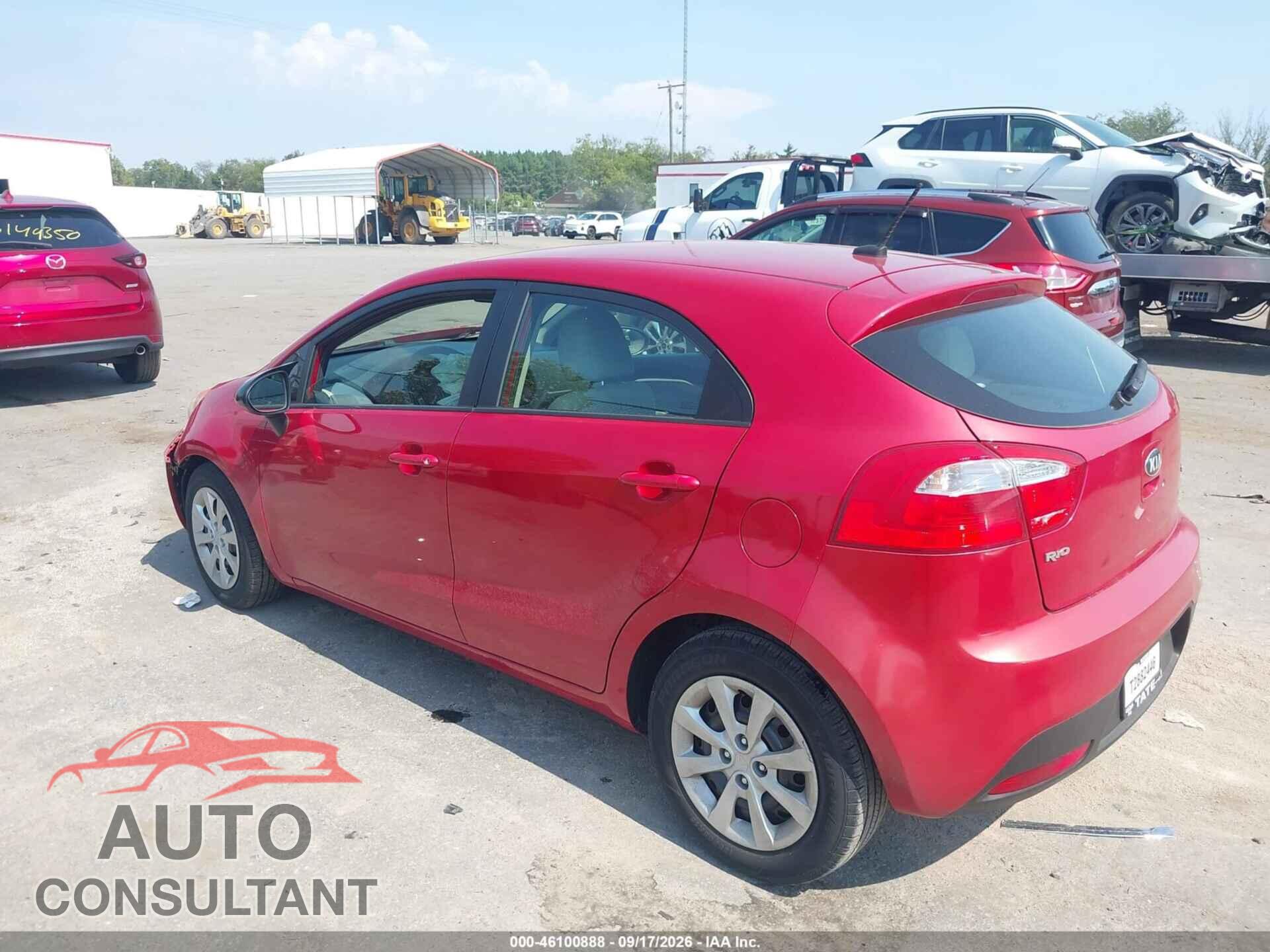 KIA RIO 2013 - KNADM5A3XD6285155