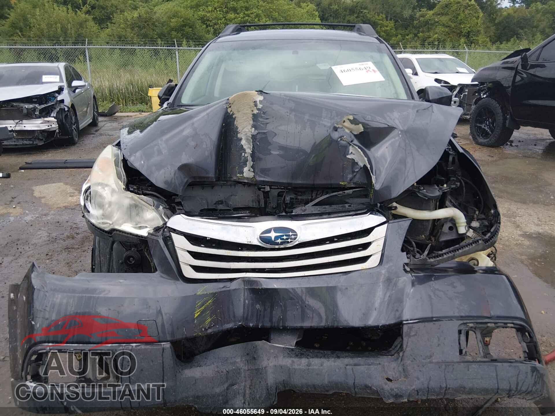 SUBARU OUTBACK 2012 - 4S4BRBCC9C3225421
