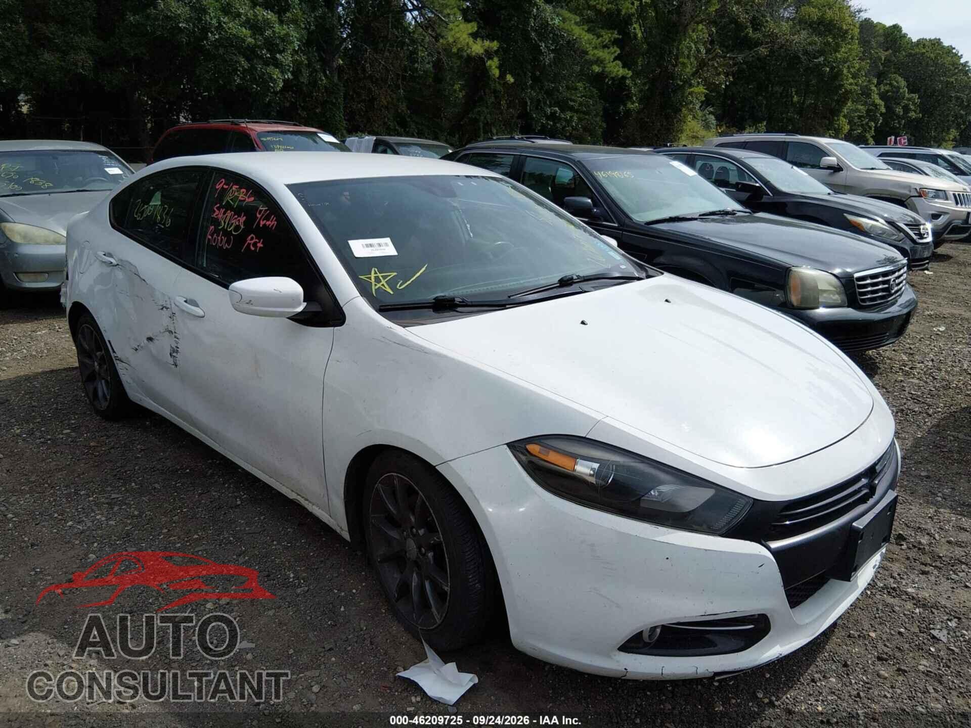 DODGE DART 2015 - 1C3CDFBB2FD422392