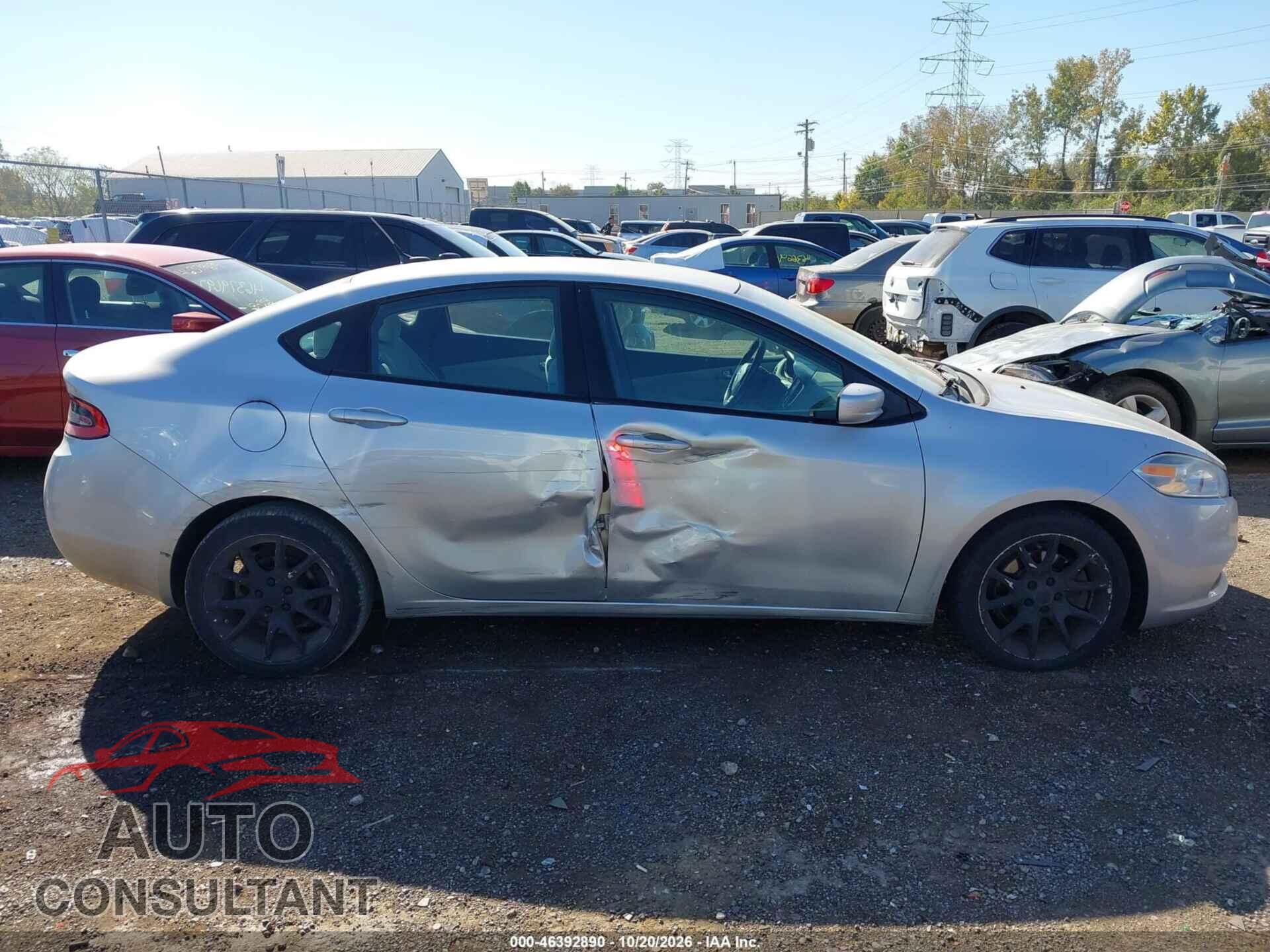 DODGE DART 2013 - 1C3CDFBA0DD117865