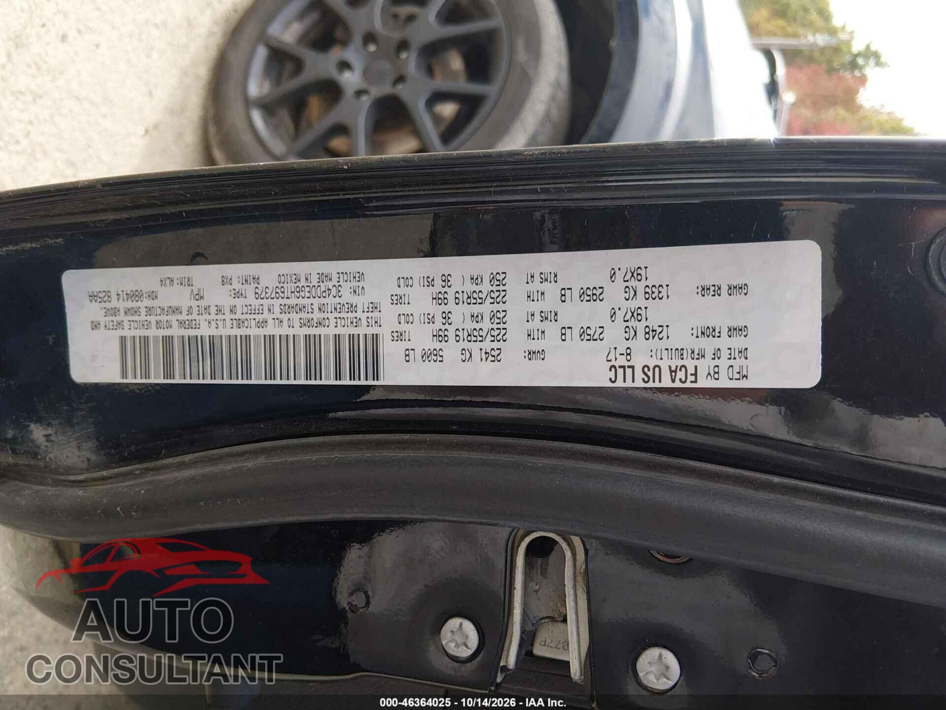 DODGE JOURNEY 2017 - 3C4PDDEG6HT697379