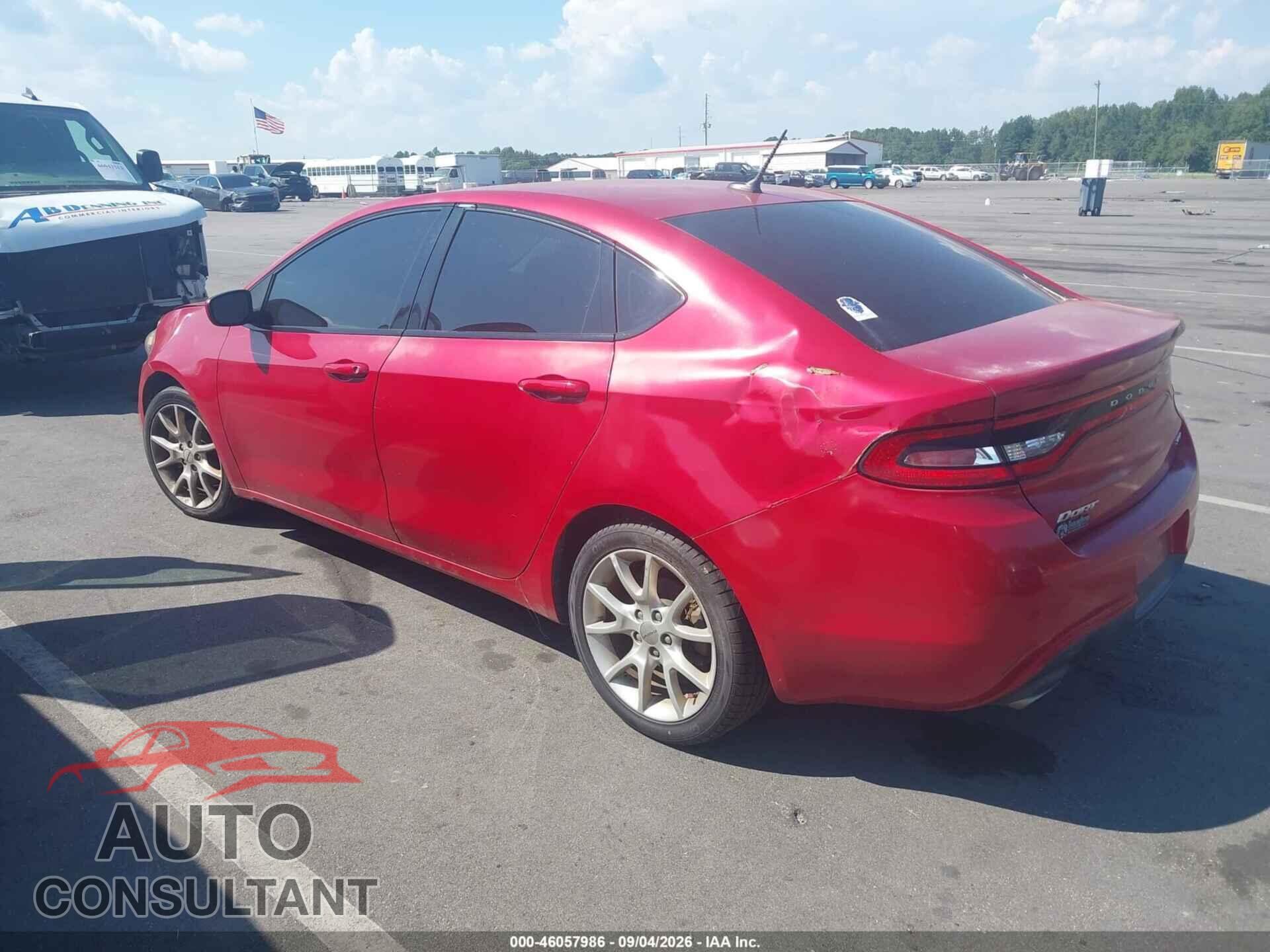 DODGE DART 2013 - 1C3CDFBA1DD334499