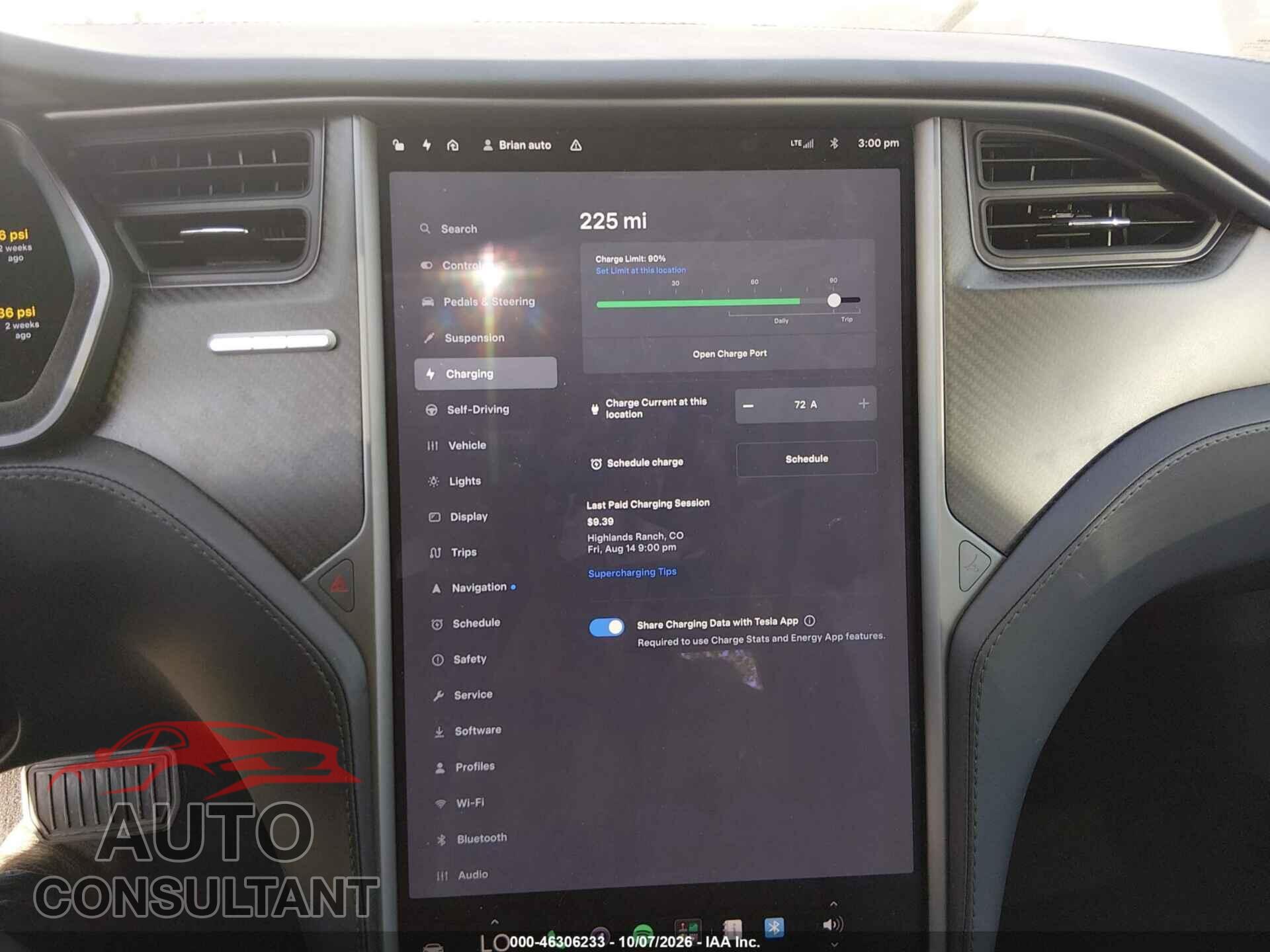 TESLA MODEL S 2018 - 5YJSA1E2XJF256946