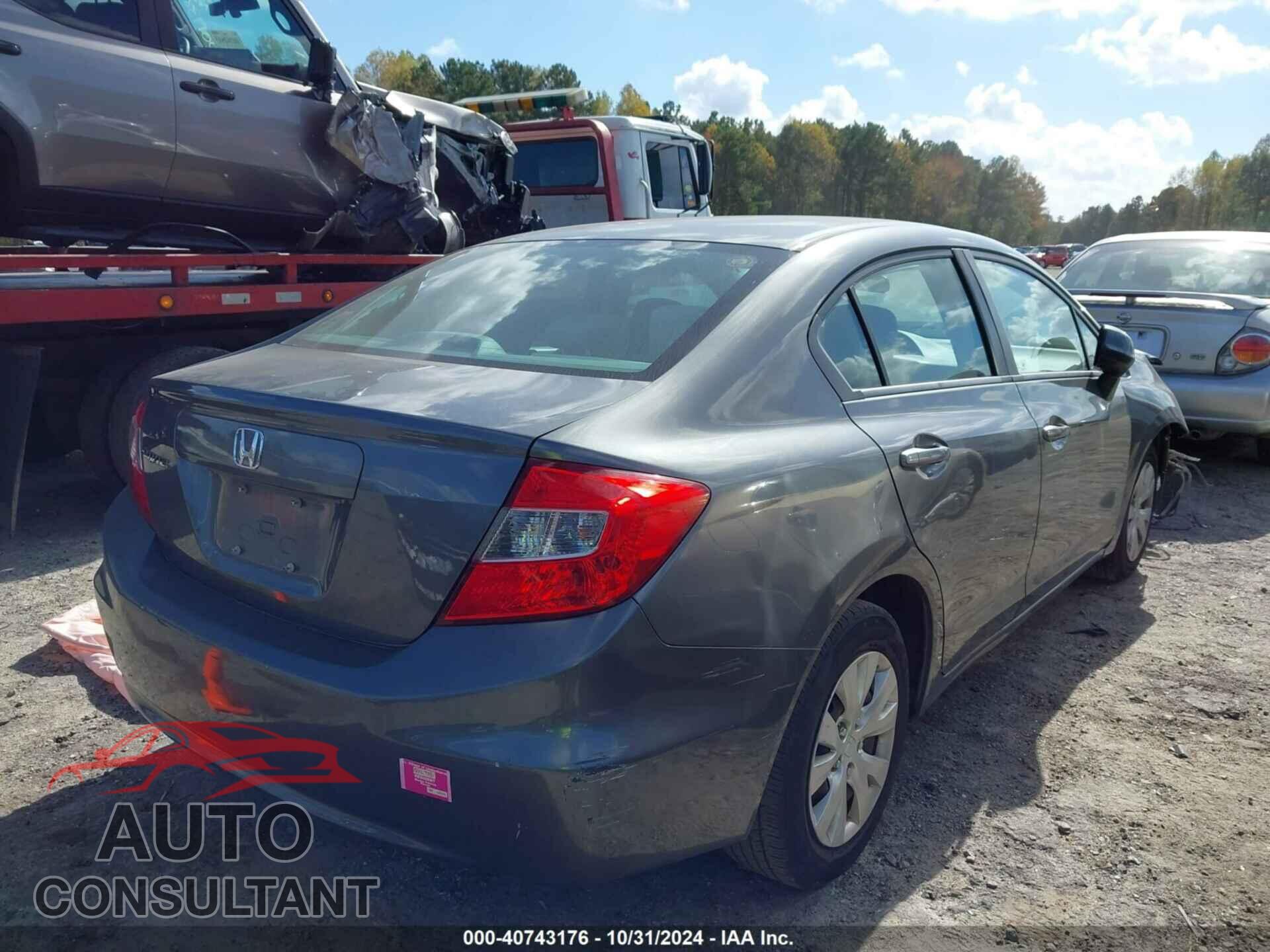HONDA CIVIC 2012 - 19XFB2F58CE372085