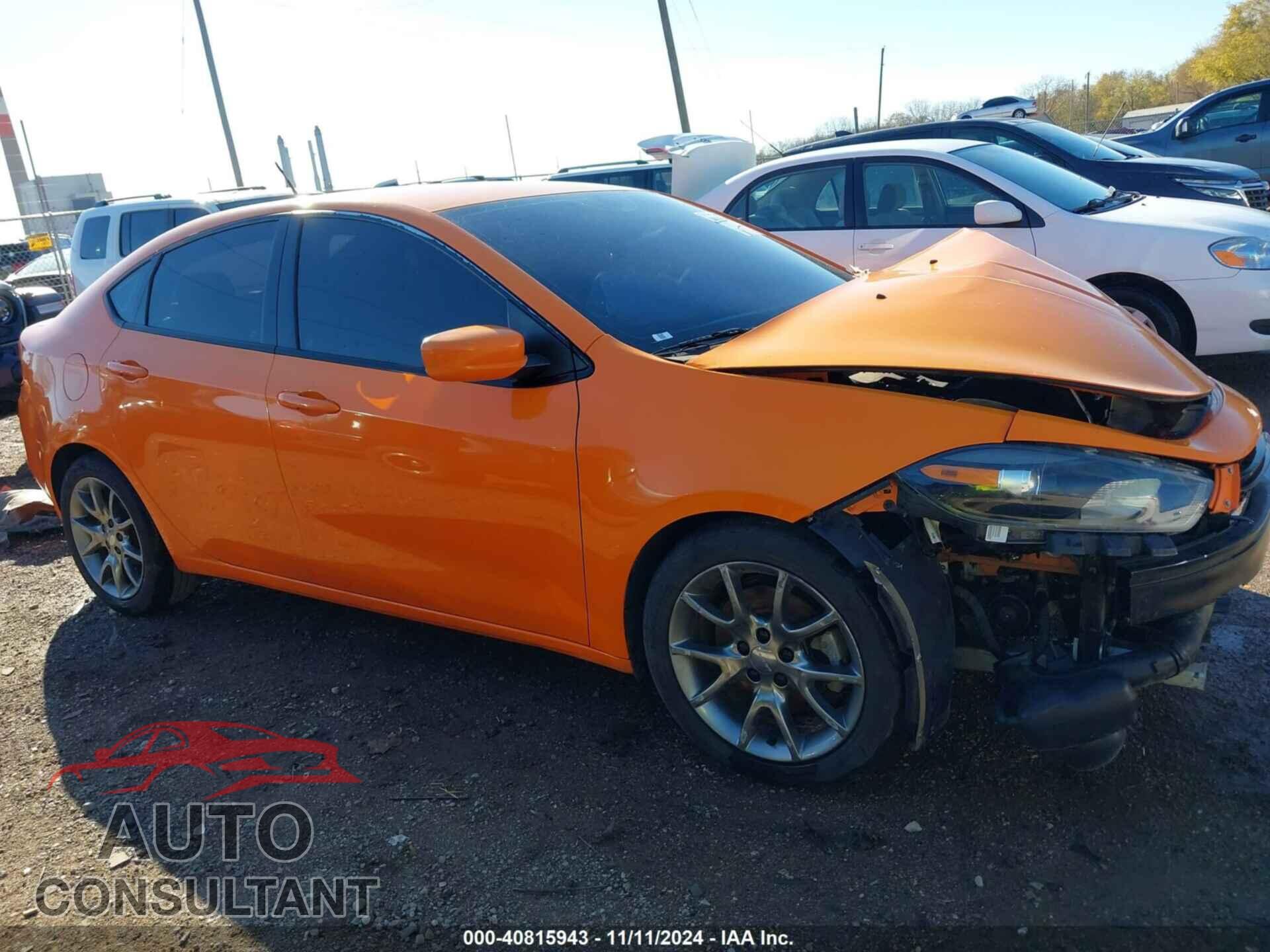 DODGE DART 2013 - 1C3CDFBA8DD333611