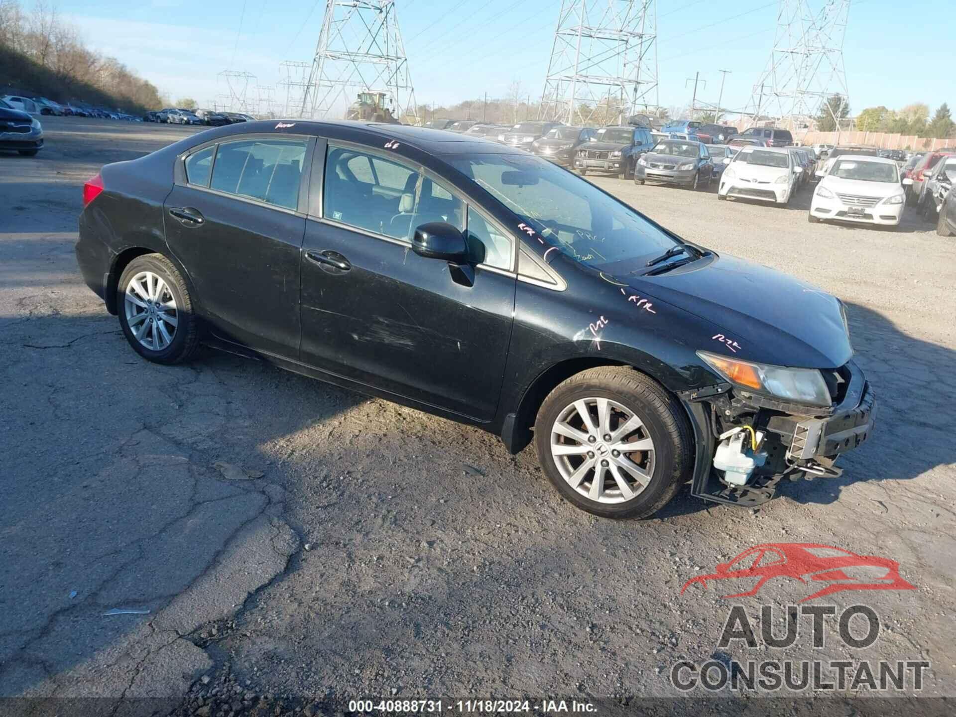 HONDA CIVIC 2012 - 19XFB2F88CE364191