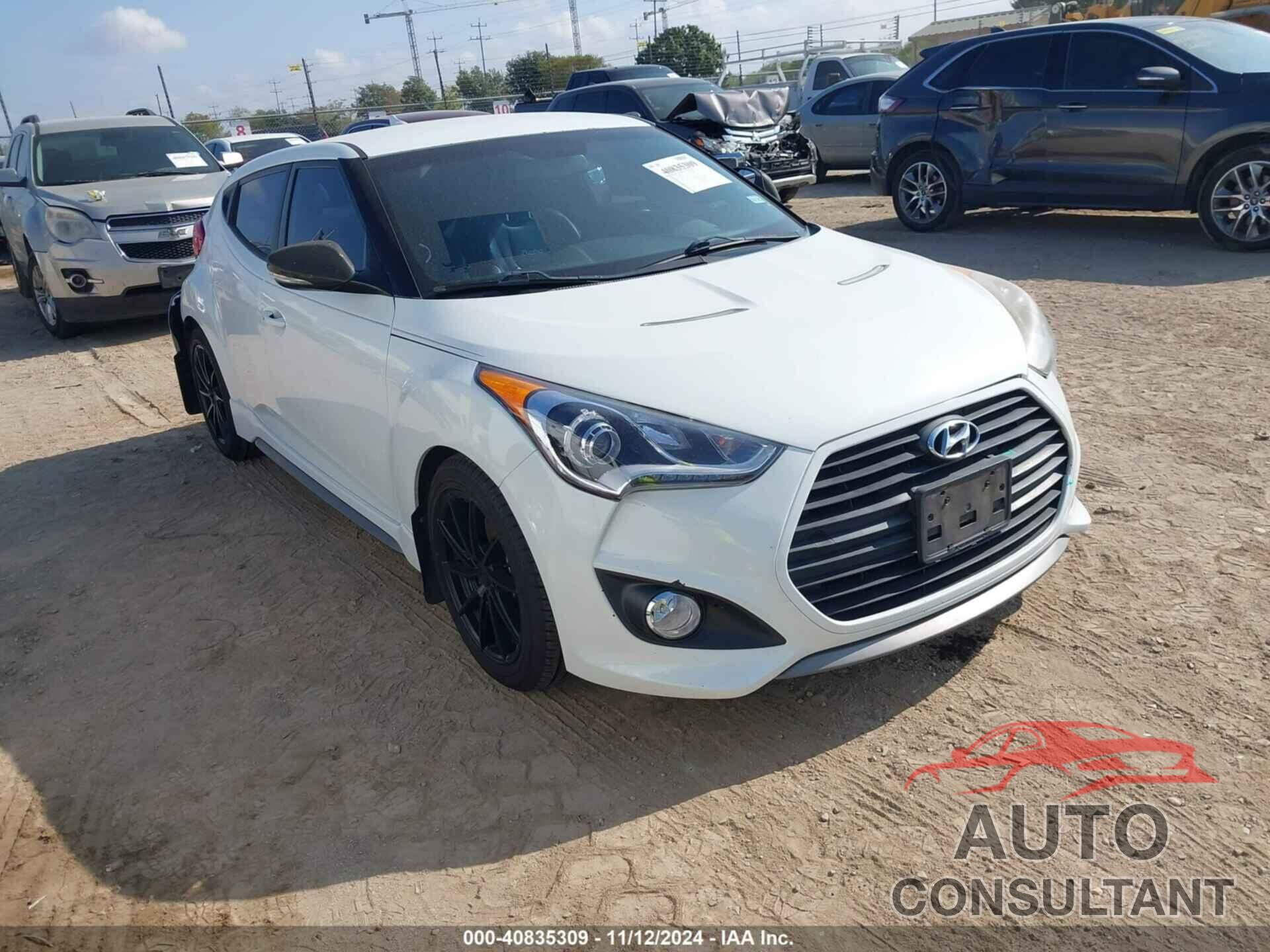 HYUNDAI VELOSTER 2015 - KMHTC6AE4FU218229