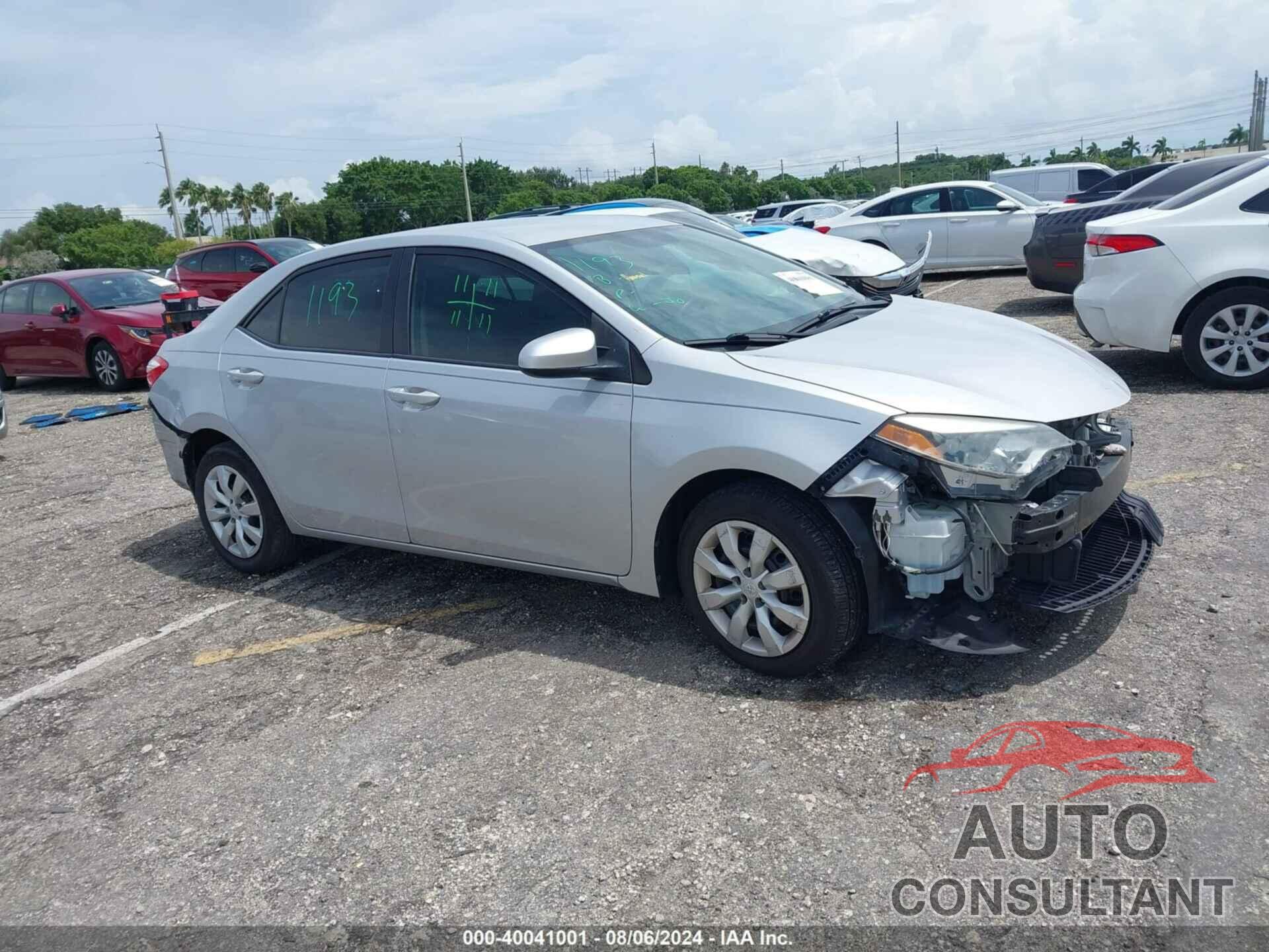 TOYOTA COROLLA 2016 - 2T1BURHEXGC689241