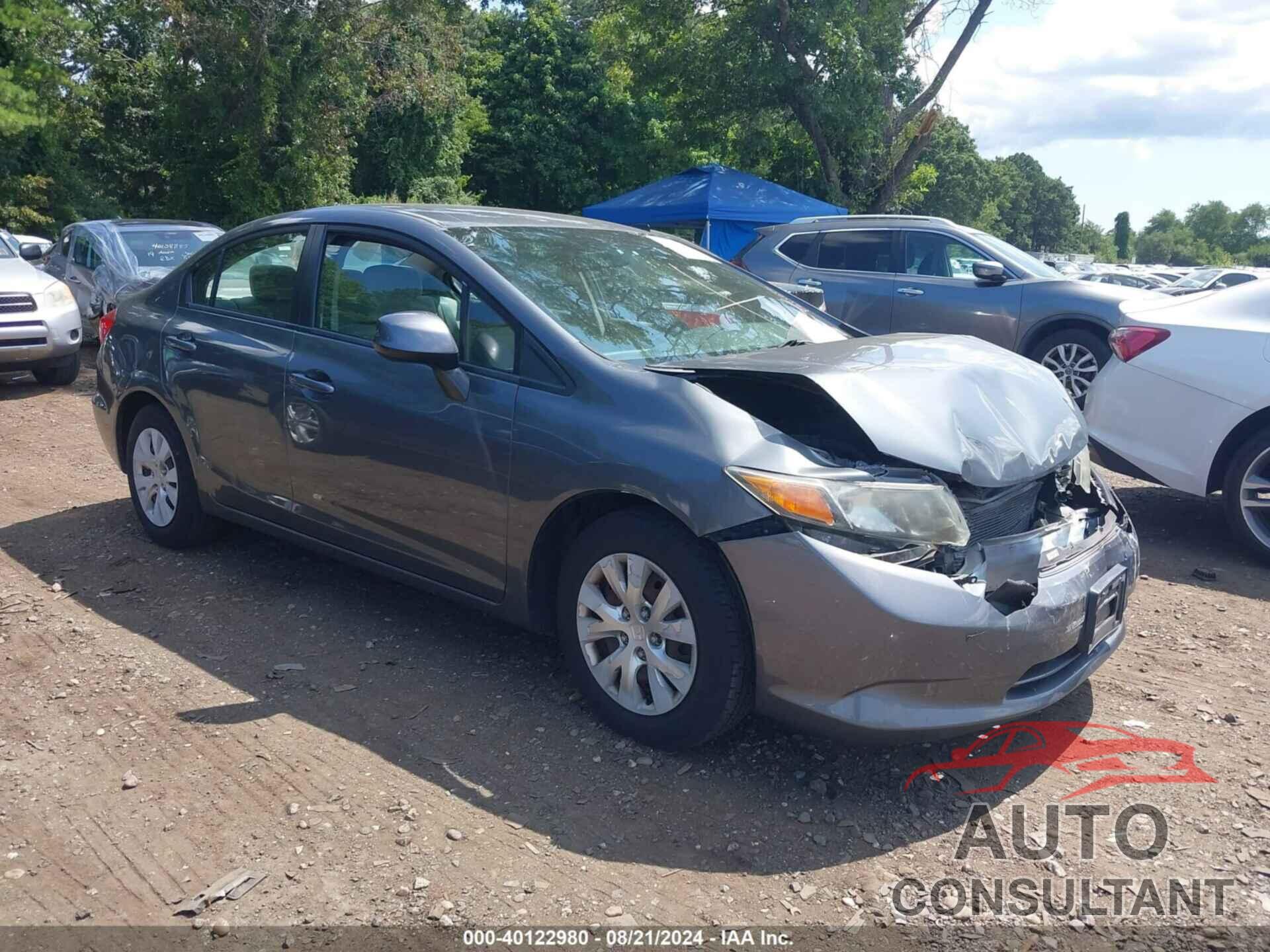 HONDA CIVIC 2012 - 19XFB2F5XCE383959