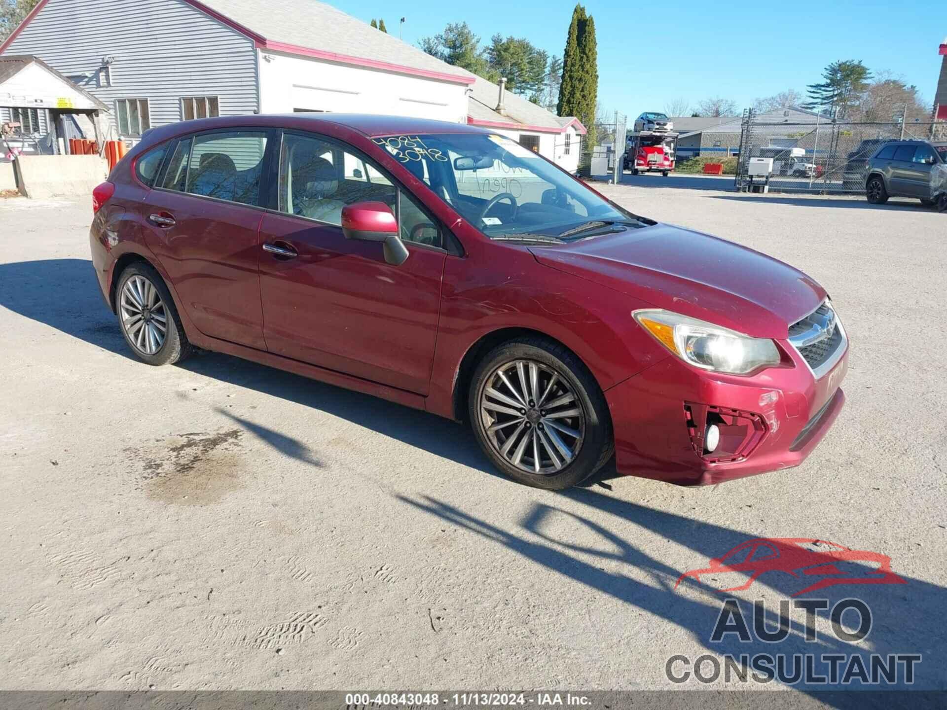 SUBARU IMPREZA 2012 - JF1GPAG63CH222845