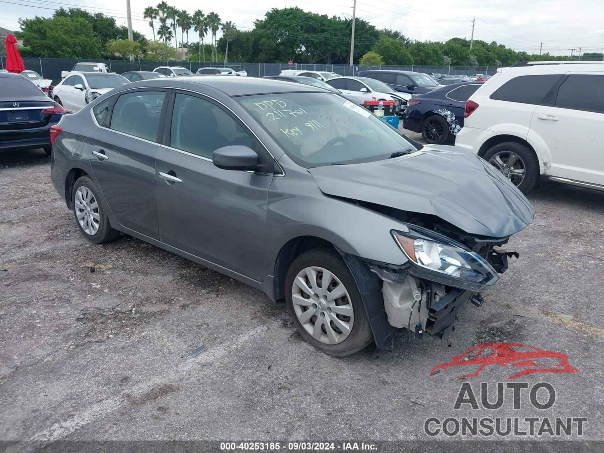 NISSAN SENTRA 2019 - 3N1AB7AP0KY211701