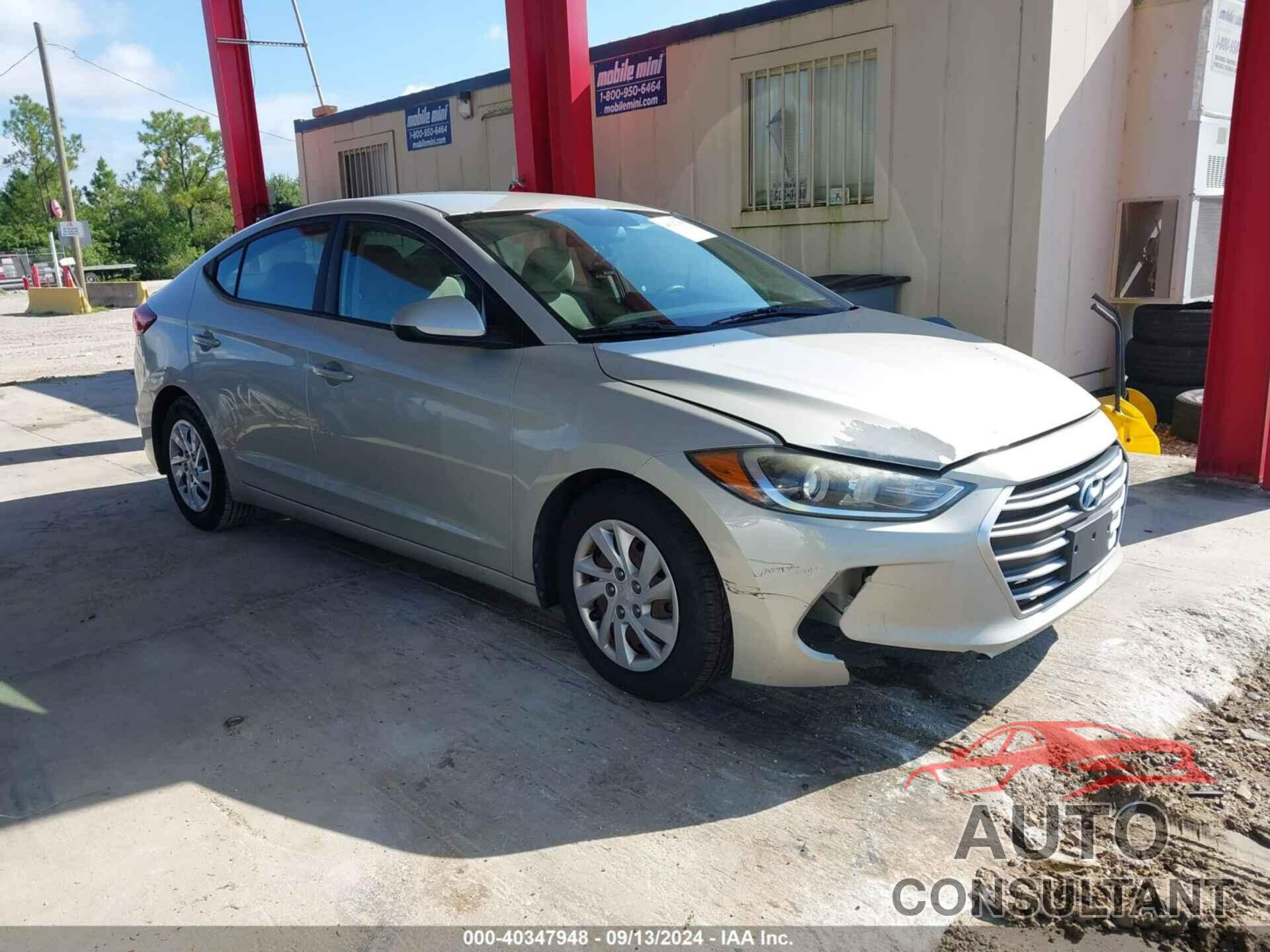 HYUNDAI ELANTRA 2017 - 5NPD74LF2HH139484