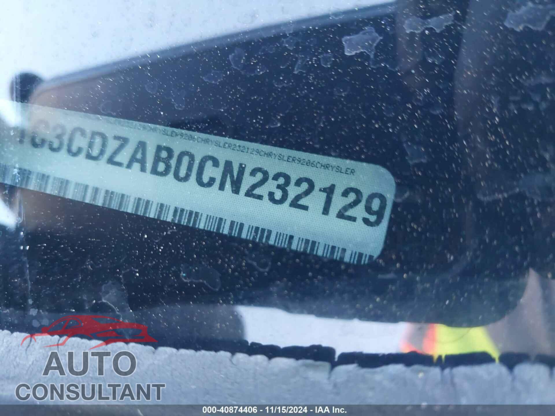 DODGE AVENGER 2012 - 1C3CDZAB0CN232129