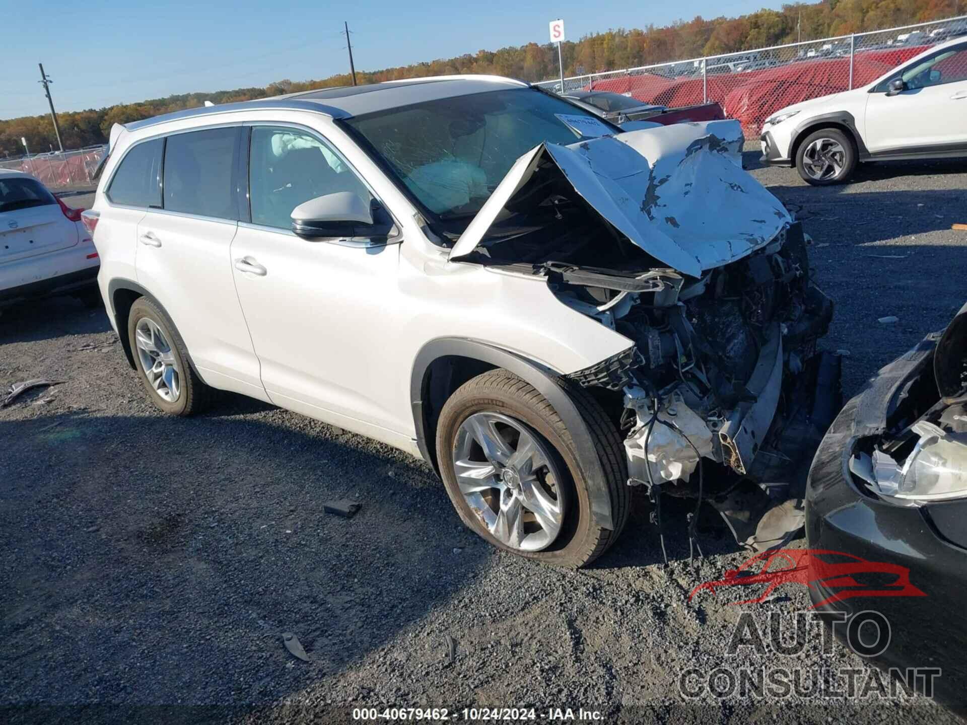 TOYOTA HIGHLANDER 2014 - 5TDDKRFH0ES066646